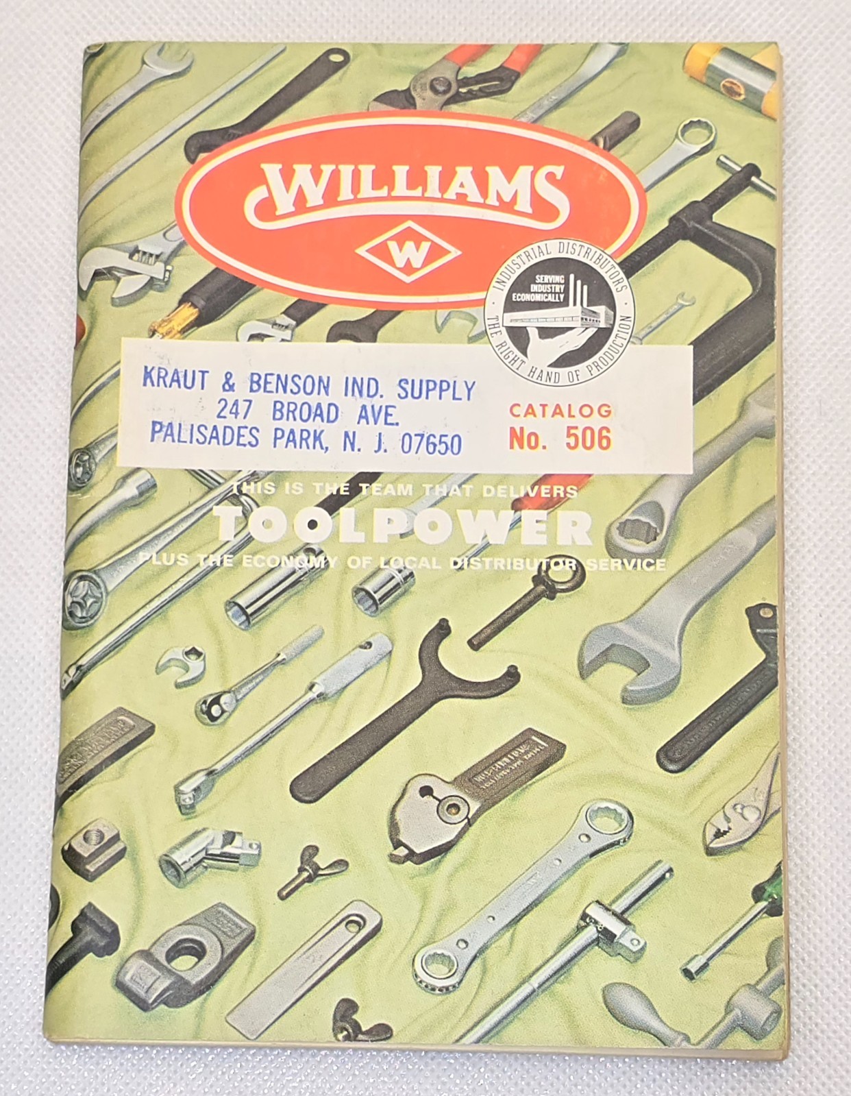 Vintage 1967 J.H. Williams & Co. Toolpower Catalog No. 506 Wrenches Sockets Tool Vintage 1967 J.H. Williams & Co. Toolpower Catalog No. 506 Wrenches Sockets Tool