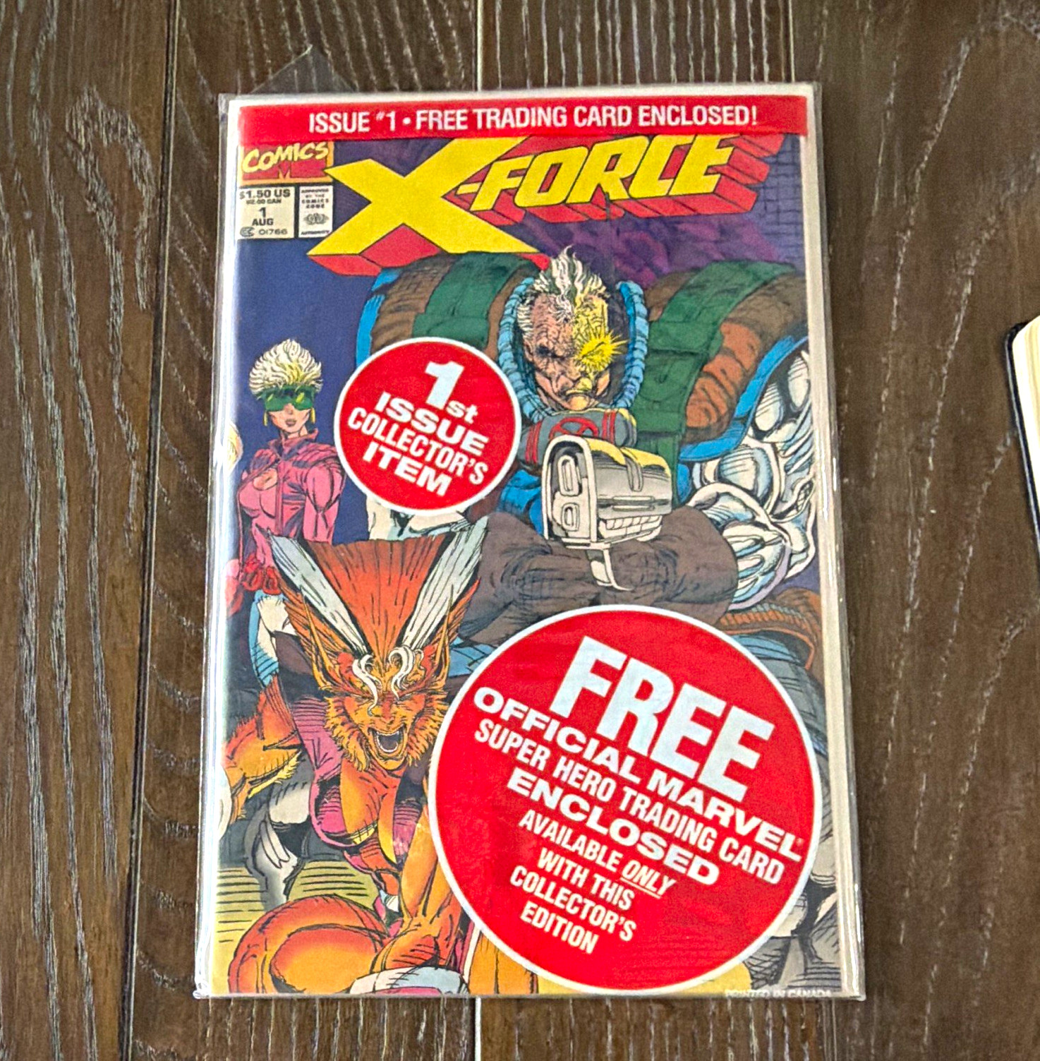 Marvel Comics X-Force #1 (1991) With Trading Card - DEADPOOL UNGRADED BUT MINT Marvel Comics X-Force #1 (1991) With Trading Card - DEADPOOL UNGRADED BUT MINT