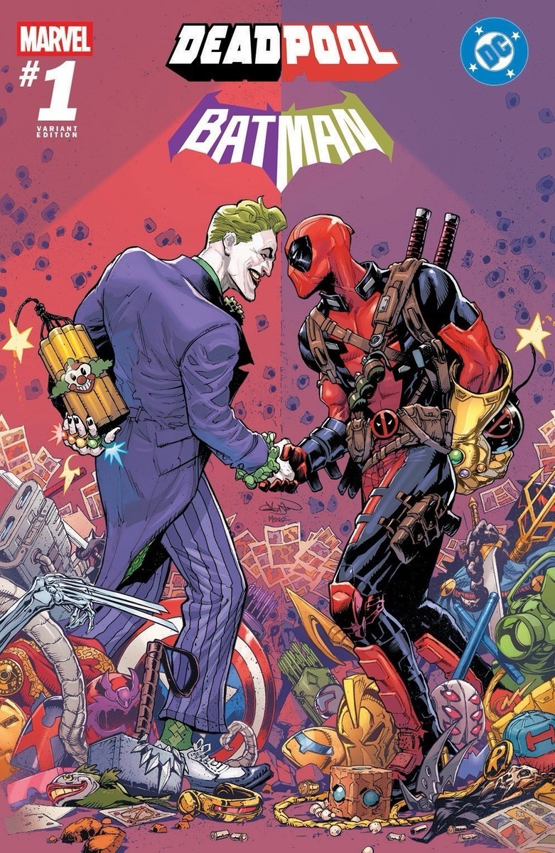Deadpool Batman #1 Patrick Gleason Trade Dress Variant Cover (A) DC Marvel Deadpool Batman #1 Patrick Gleason Trade Dress Variant Cover (A) DC Marvel