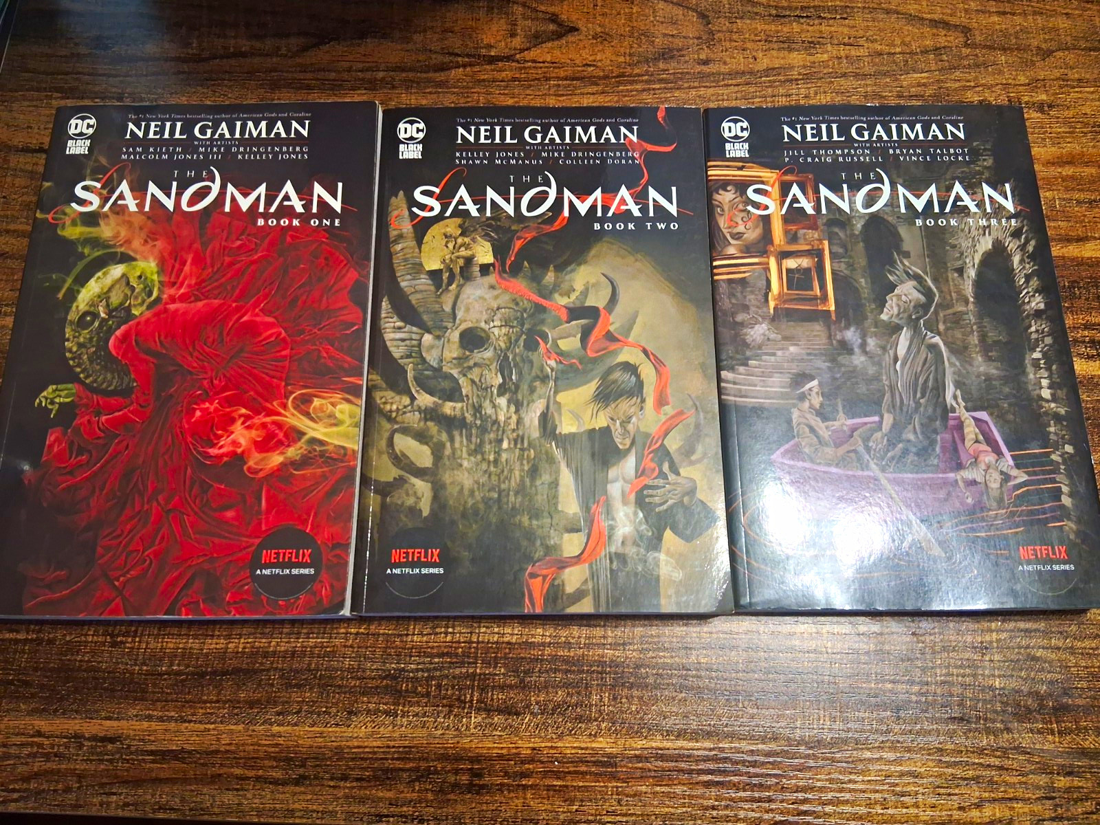 DC The Sandman Graphic Novel TPB Books 1-3 Neil Gaiman