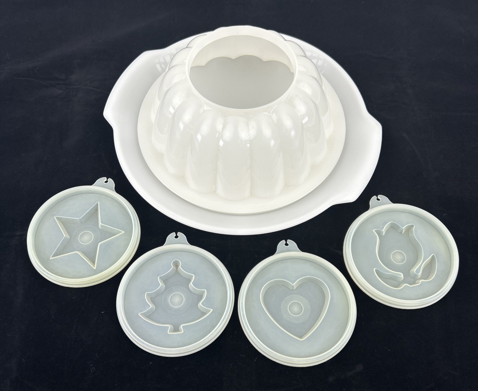 Vintage Tupperware Jel-N-Serve Jello Mold Set 6 Pieces Vintage Tupperware Jel-N-Serve Jello Mold Set 6 Pieces