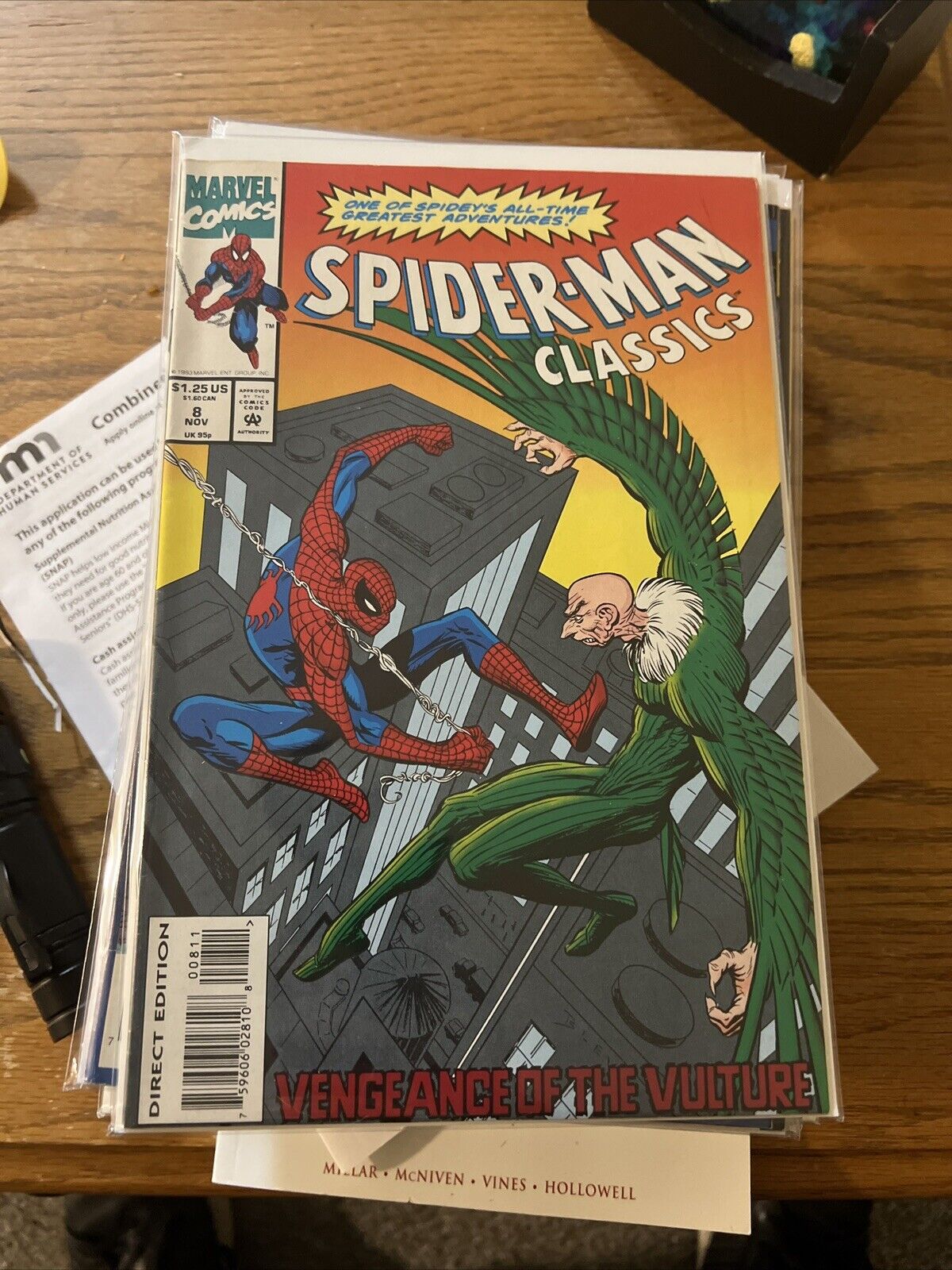 SPIDER-MAN CLASSICS #8 THE RETURN OF THE VULTURE (1993)