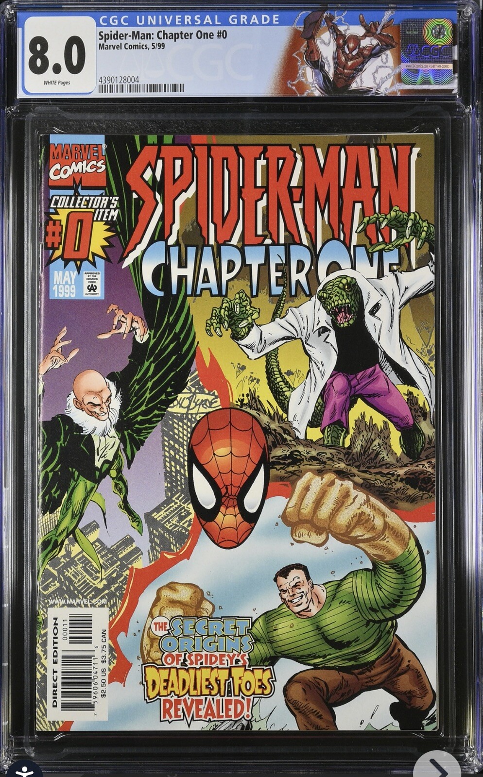 SPIDER-MAN: CHAPTER ONE #0 CGC 8.0 MARVEL COMIC BOOK