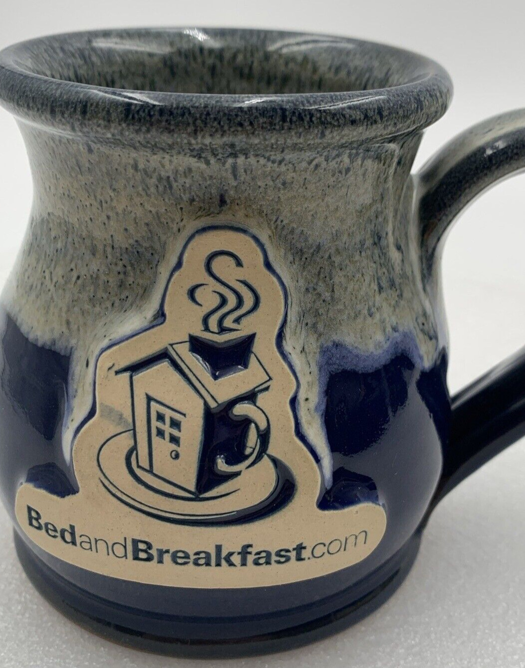 Deneen Pottery Coffee Mug Bedandbreakfast.com Blue