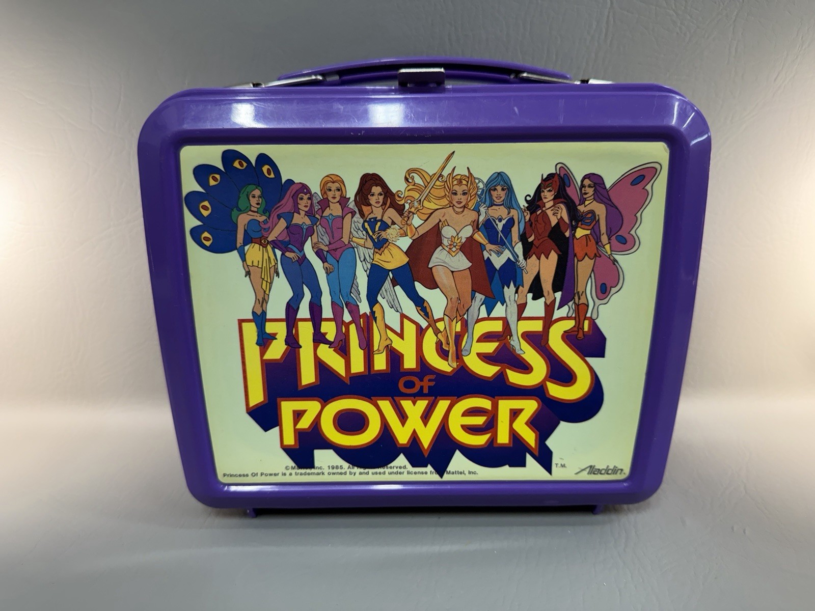 Vintage Purple Princess of Power Lunchbox Aladdin Mattell 1985 She-Ra Vintage Purple Princess of Power Lunchbox Aladdin Mattell 1985 She-Ra