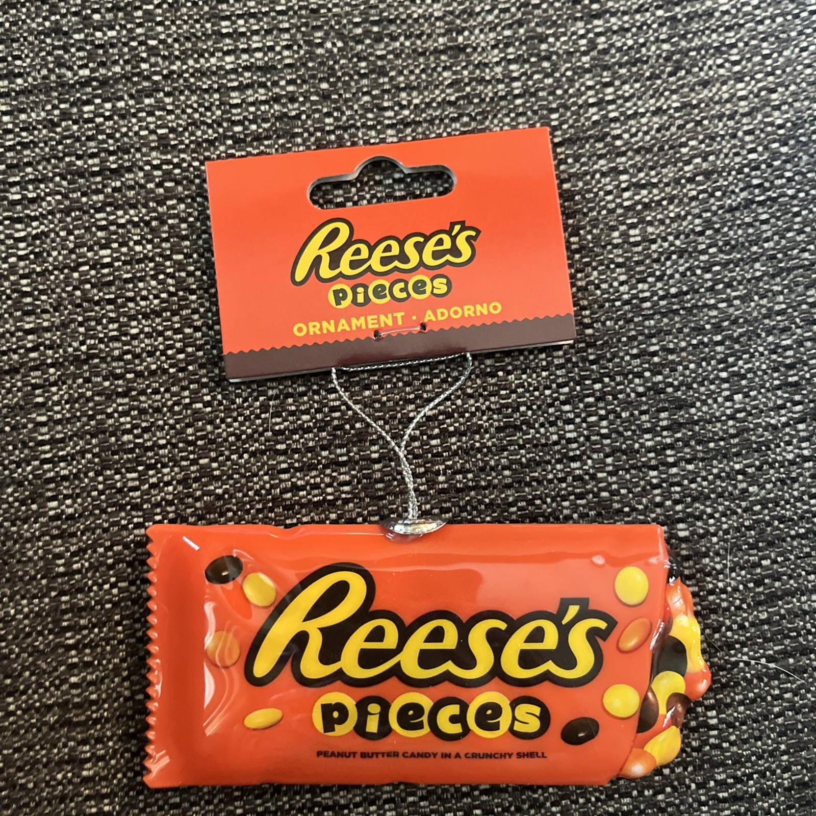 New Reese\'s Pieces Candy Ornament by Ruz SHATTERPROOF CHRISTMAS TREE ORNAMENT New Reese\'s Pieces Candy Ornament by Ruz SHATTERPROOF CHRISTMAS TREE ORNAMENT
