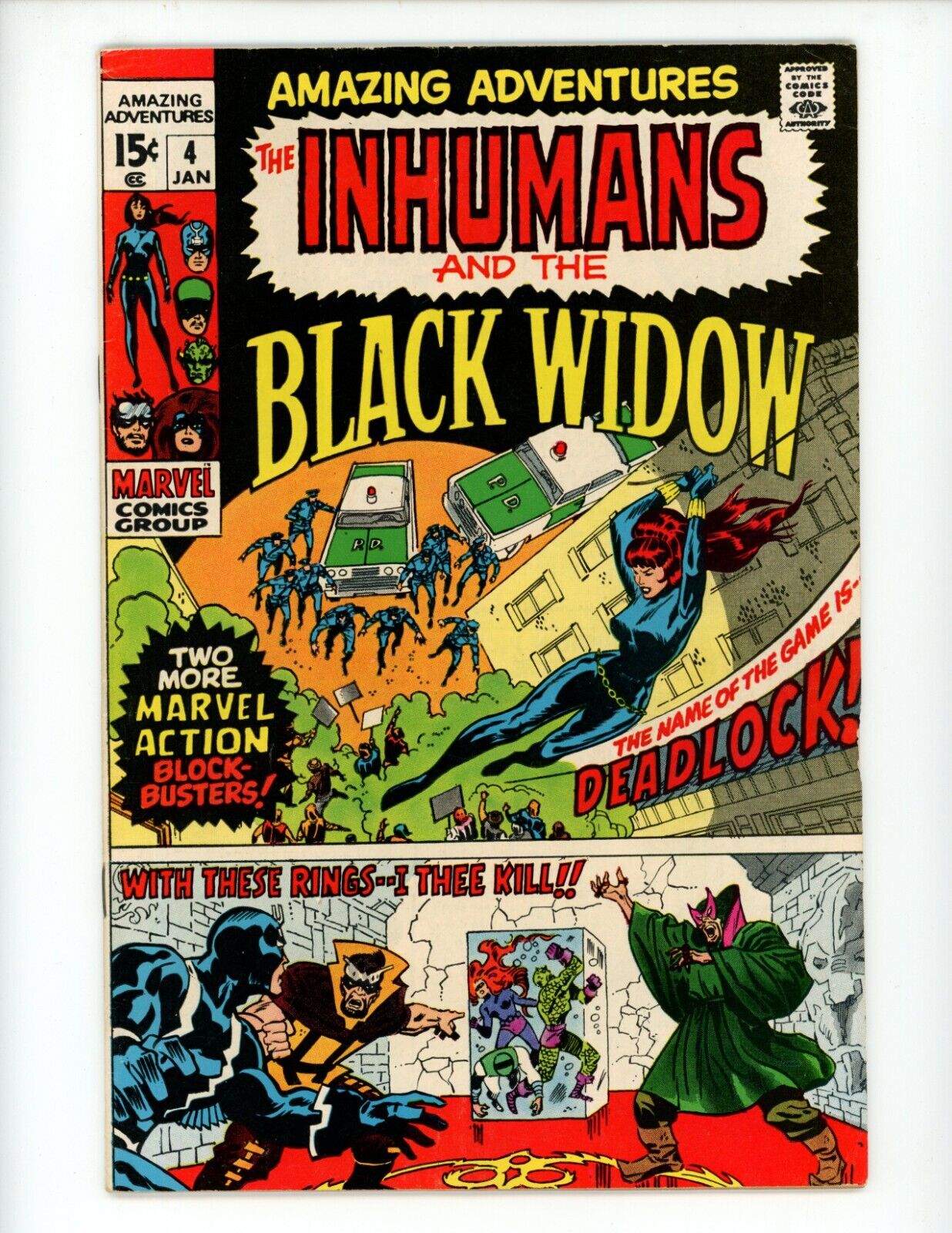Amazing Adventures #4 Comic Book 1971 VG/FN Marvel Black Widow