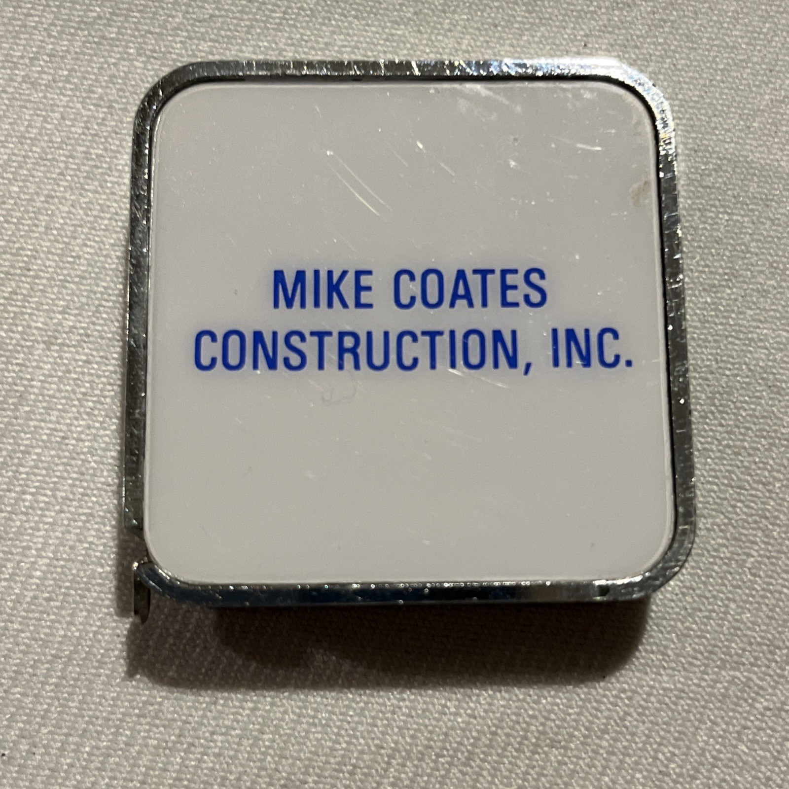 Barlow Advertising Tape Measure Mike Coates Construction Inc 74 inches 