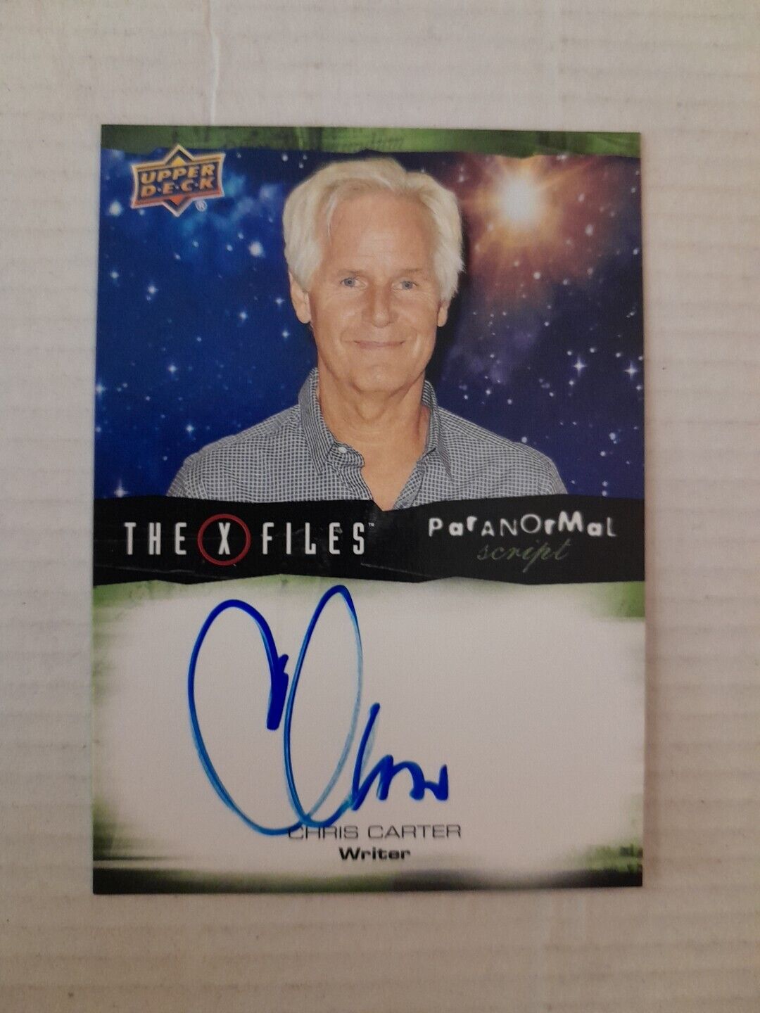 Chris Carter Autograph Card The X Files UFOs And Aliens 2018 Upper Deck