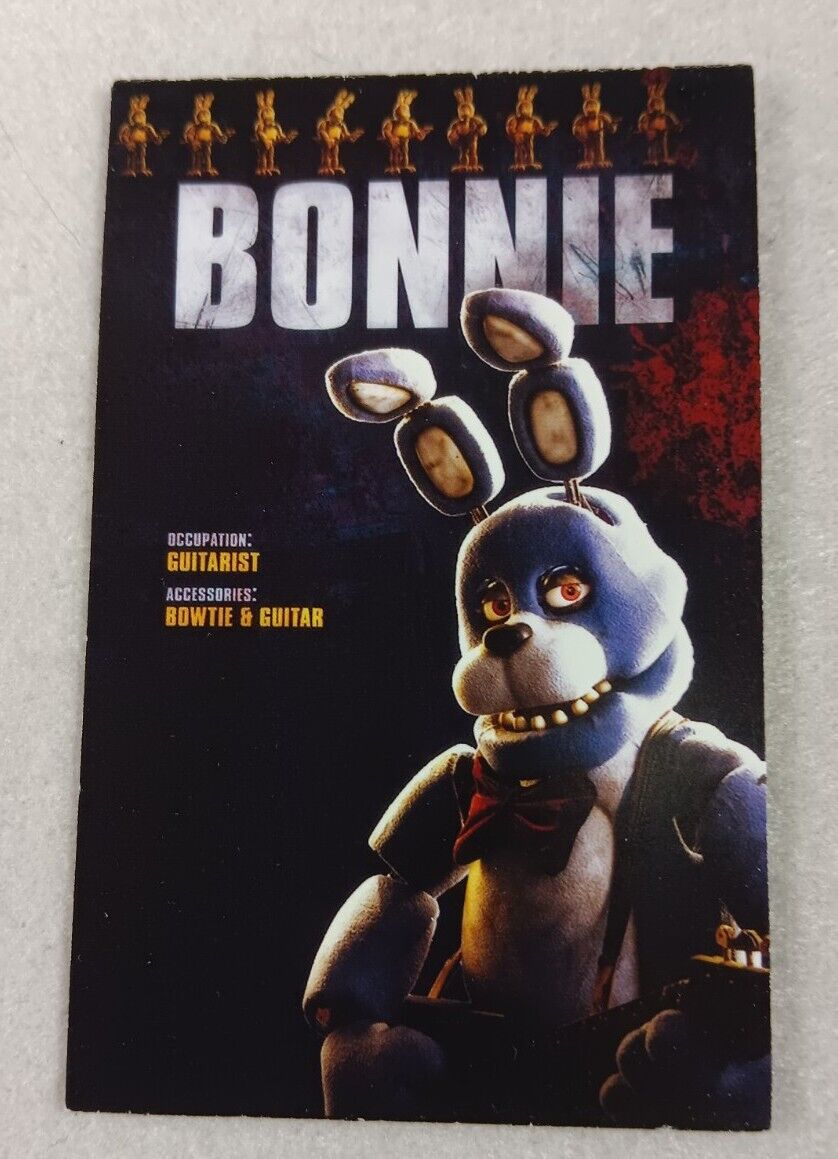 Five Nights At Freddy\'s BONNIE Dave and Busters Halloween Promo Card 2023