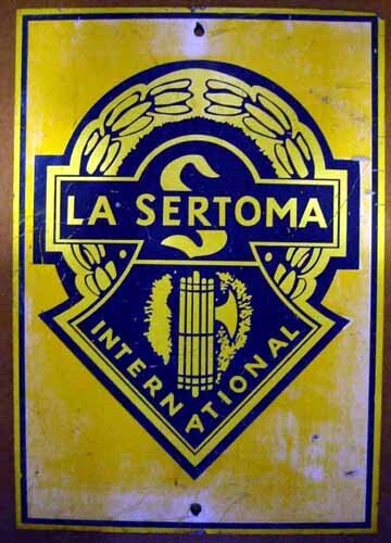 La Sertoma International In Service to Mankind advertising sign B La Sertoma International In Service to Mankind advertising sign B
