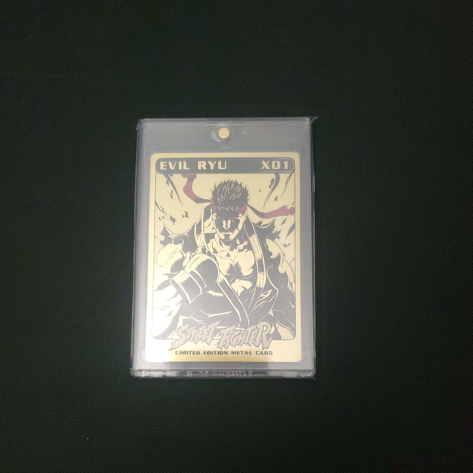 Street Fighter Evil Ryu X01 Gold Card 2015 San Diego Comic Con 
