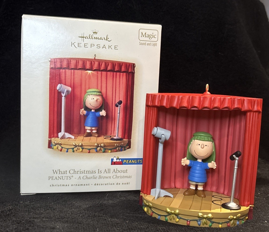 Hallmark QXI7639 What Christmas Is All About Keepsake Ornament Linus Peanuts MIB Hallmark QXI7639 What Christmas Is All About Keepsake Ornament Linus Peanuts MIB