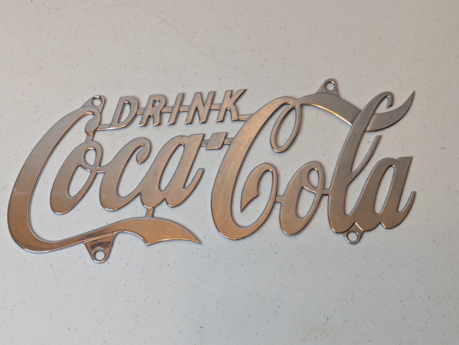 1998 Drink Coca Cola License Plate/wall Sign