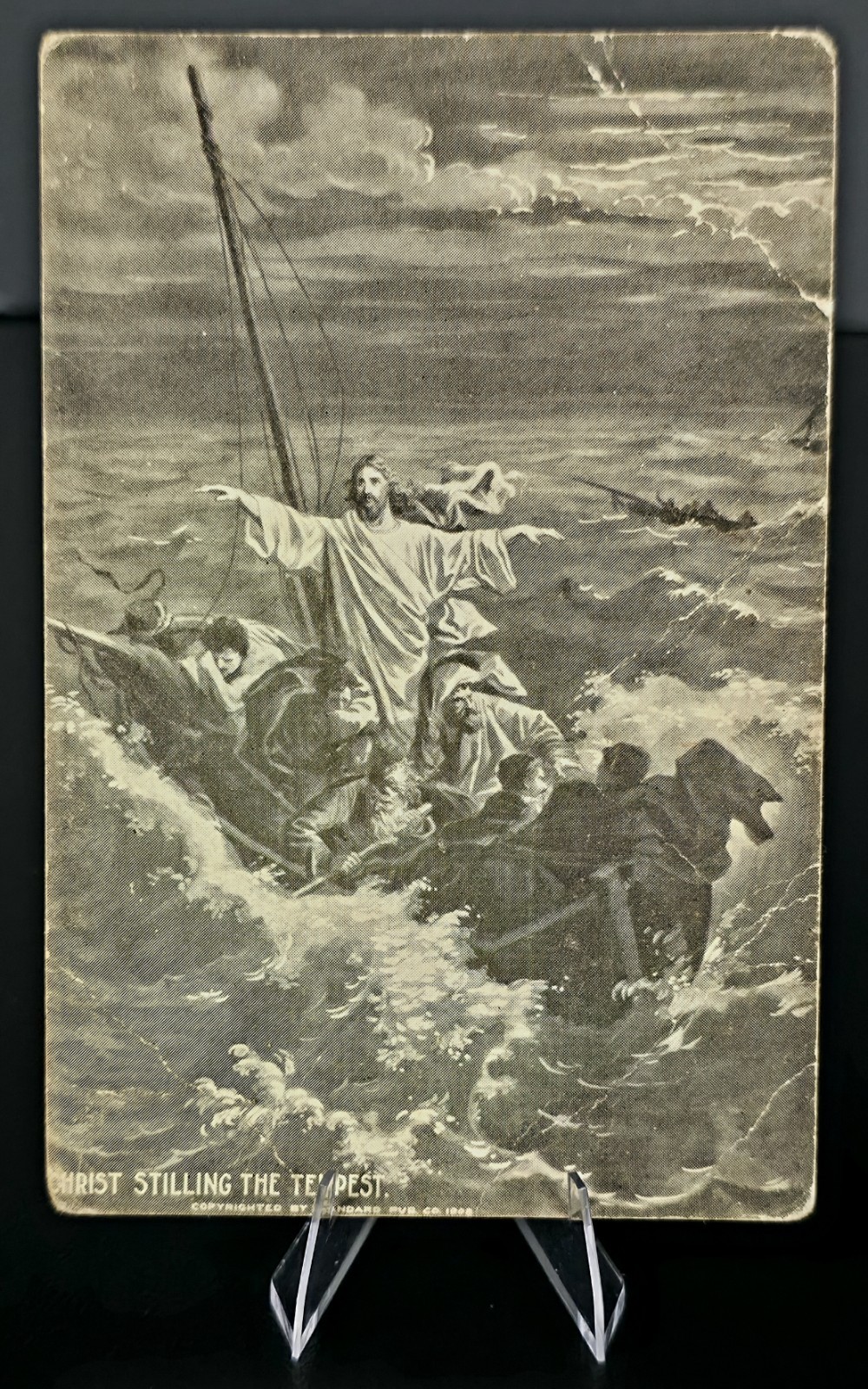 Antique Biblical Postcards Lot Jesus Sermon Mount Triumphal Entry Moses