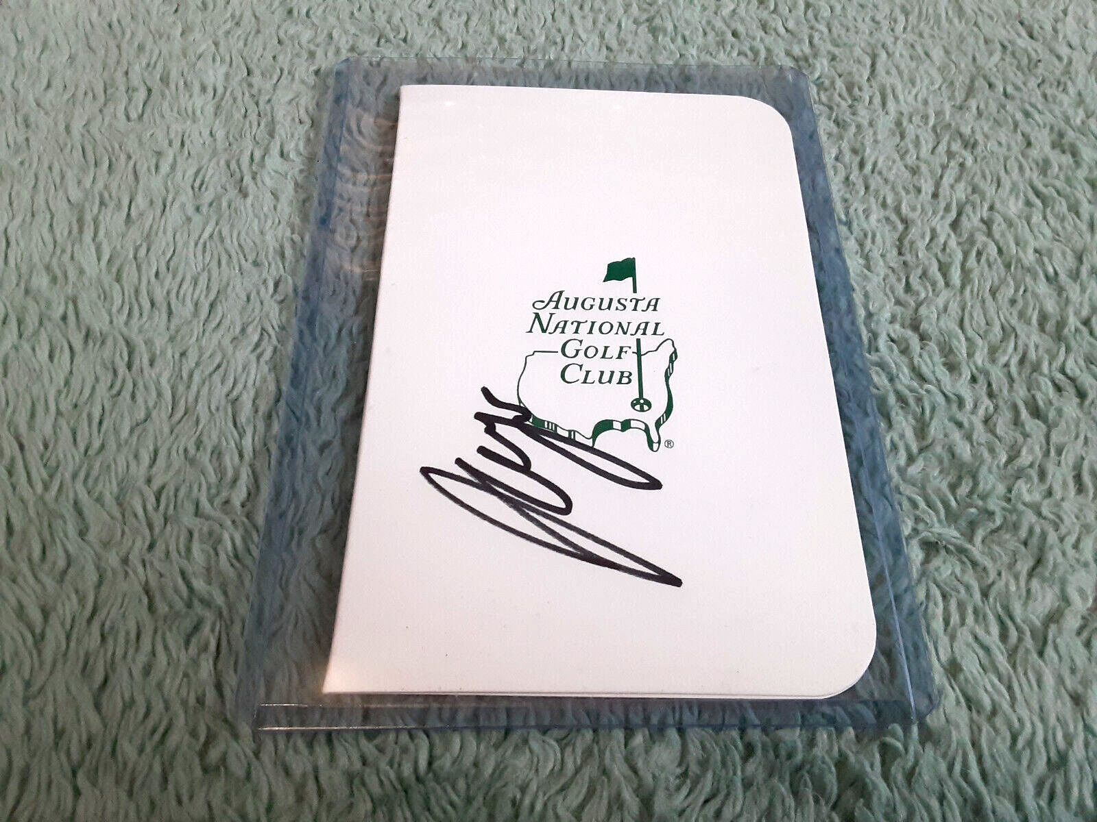 2017 Masters Champion Sergio Garcia Autographed Signed Masters ScoreCard W/COA