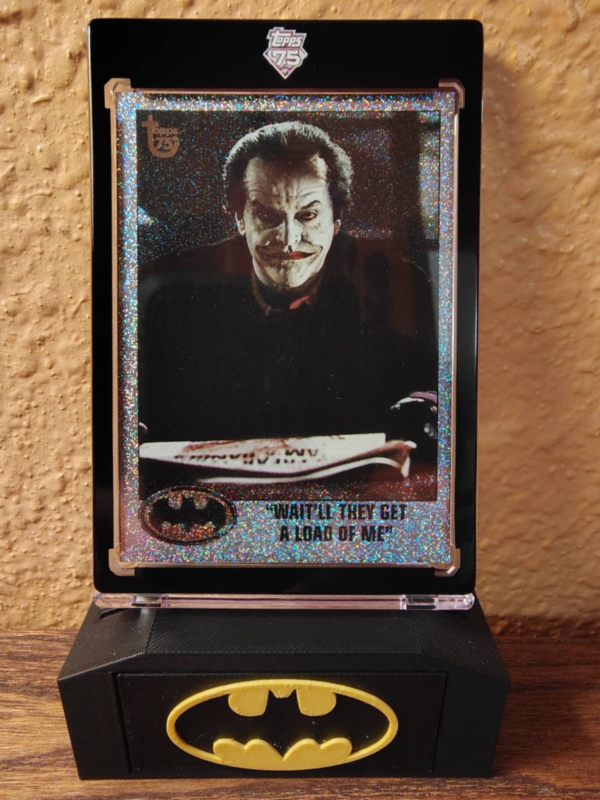 2013 Topps 75th Anniversary Batman Diamond Sparkle #91 SP 46/75 JOKER Nicholson
