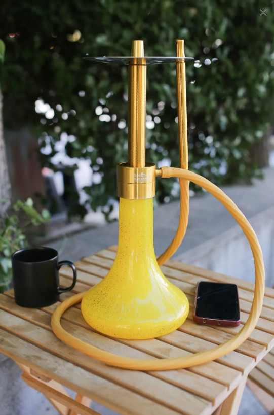 AlfeShisha Performance Epoxi Hookah Gold, Glass Shisha, Portable Glass Vase AlfeShisha Performance Epoxi Hookah Gold, Glass Shisha, Portable Glass Vase