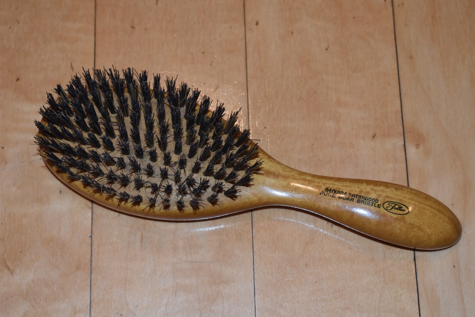 Vintage Fuller Brush Hairbrush Satinwood Pure Boar Bristle Vintage Fuller Brush Hairbrush Satinwood Pure Boar Bristle