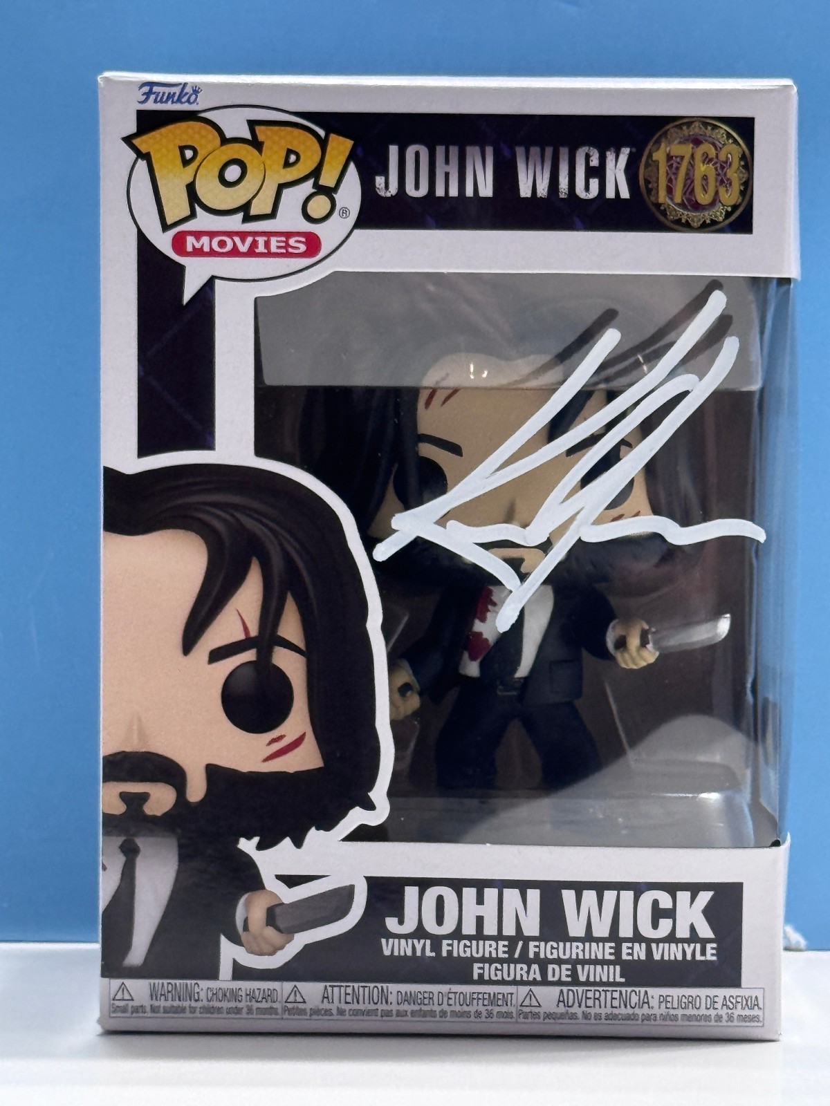 Funko Pop JOHN WICK - JOHN WICK #1763 SIGNED COA AUTHENTICATED Funko Pop JOHN WICK - JOHN WICK #1763 SIGNED COA AUTHENTICATED