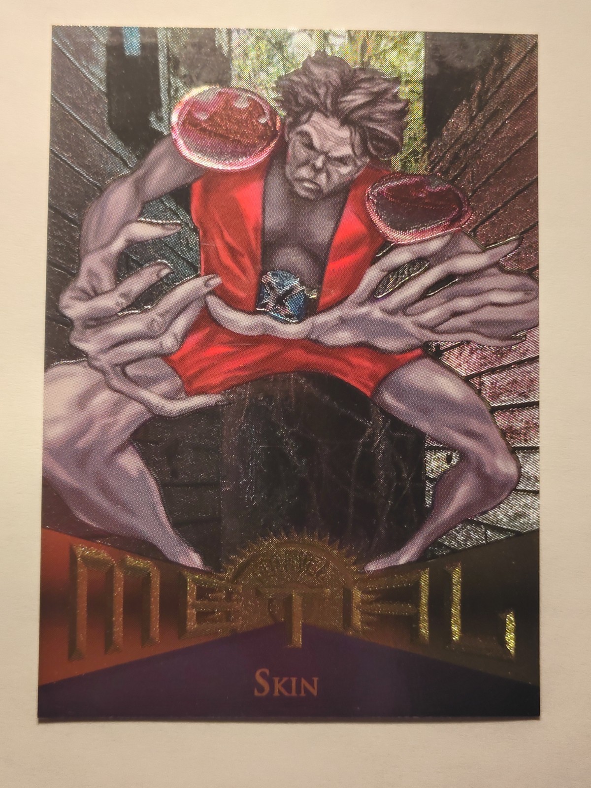 1995 Fleer Marvel Metal Skin #118