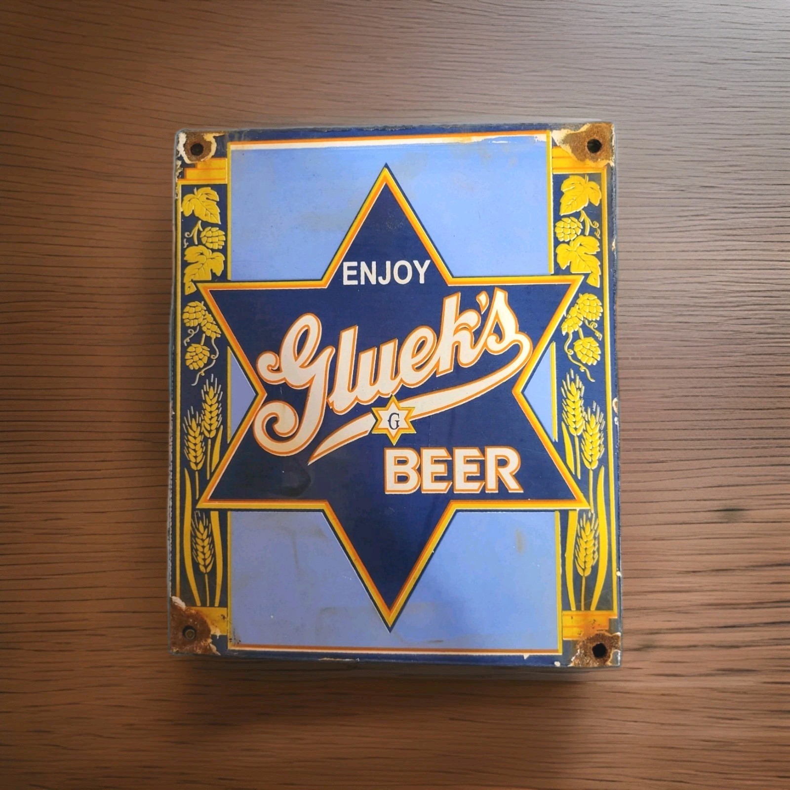 Vintage Gluek’s Beer Porcelain Sign Jax Lone Star Pearl Pabst Schaefer Schlitz Vintage Gluek’s Beer Porcelain Sign Jax Lone Star Pearl Pabst Schaefer Schlitz