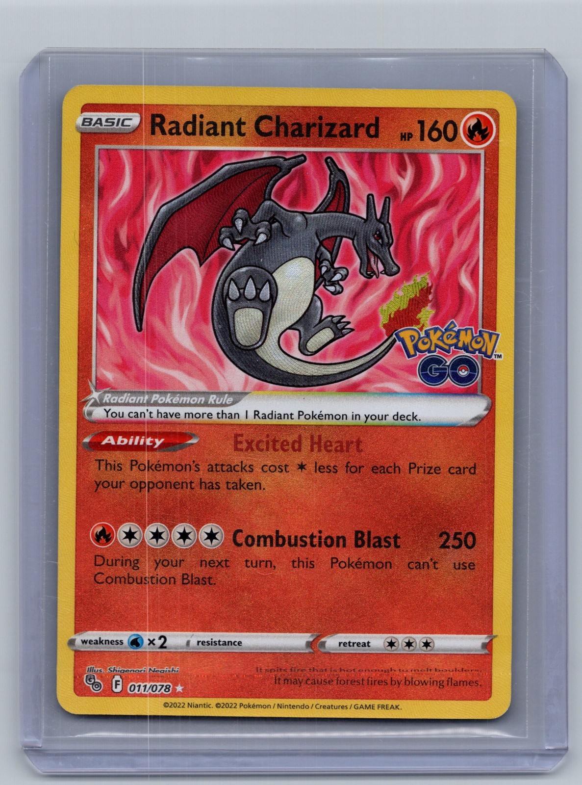 (NM) Radiant Charizard 11/78 - Pokemon Pokemon GO