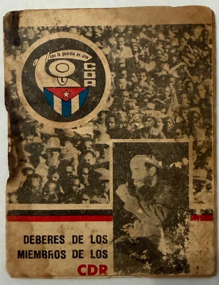 1968 Cuba CDR Membership ID Booklet Havana Named Member Photo