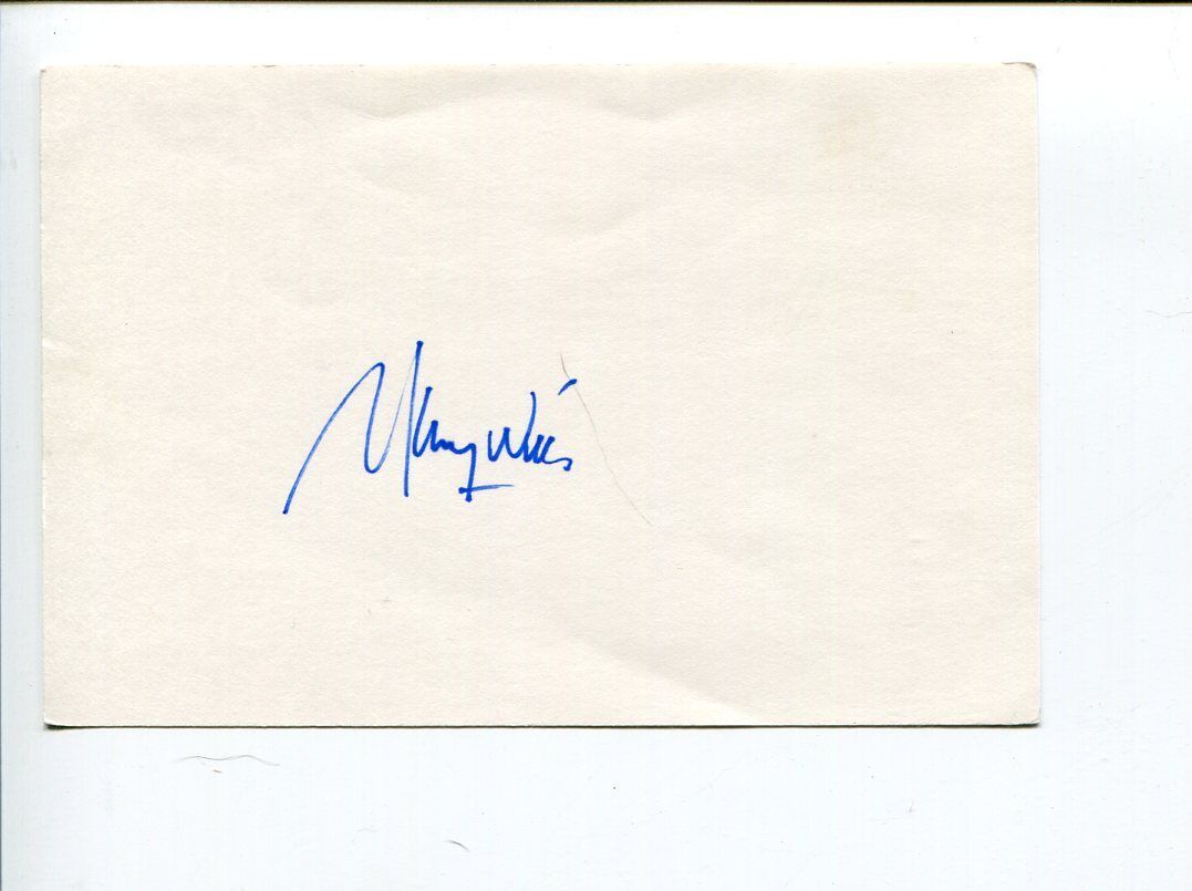 Maury Wills LA Los Angeles Dodgers 3x World Series Champ Signed Autograph