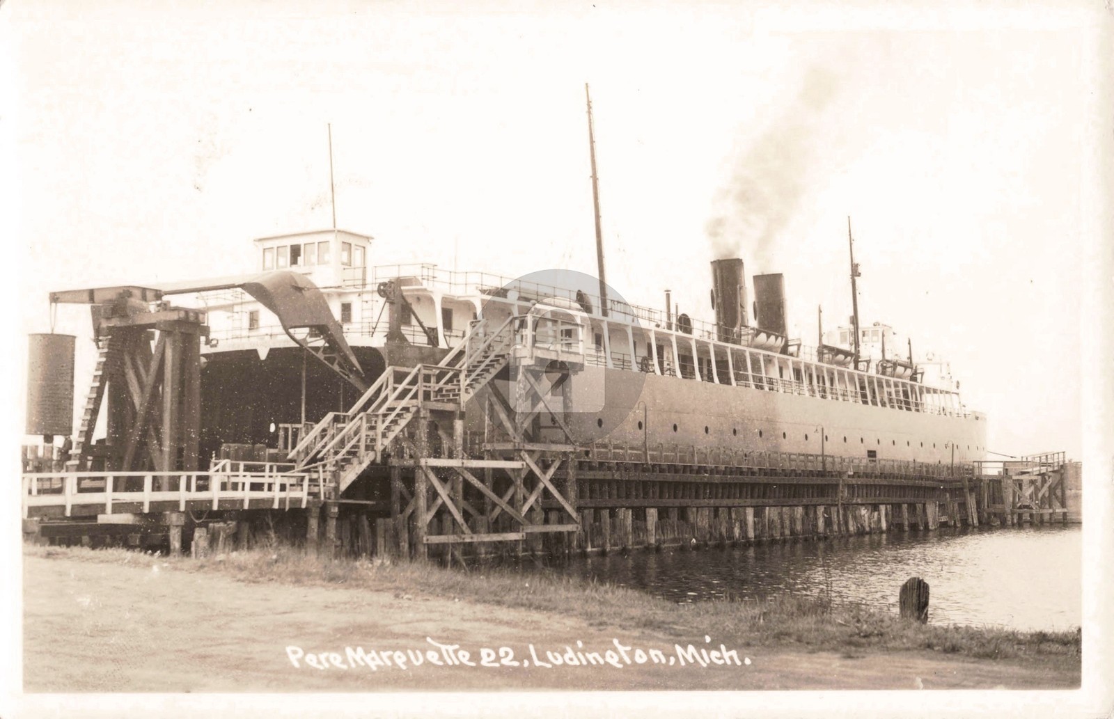 Pere Marquette 22, Ludington MI Michigan RPPC Photo Postcard COPY Pere Marquette 22, Ludington MI Michigan RPPC Photo Postcard COPY