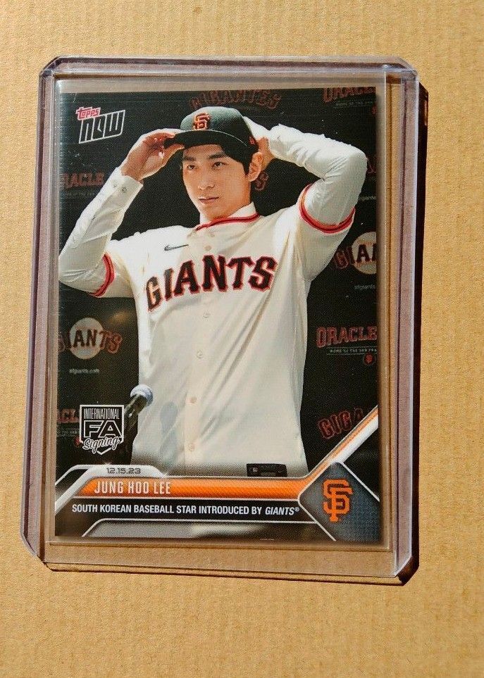 Lee Jung-hoo MLB Giants joining commemorative card Topps now