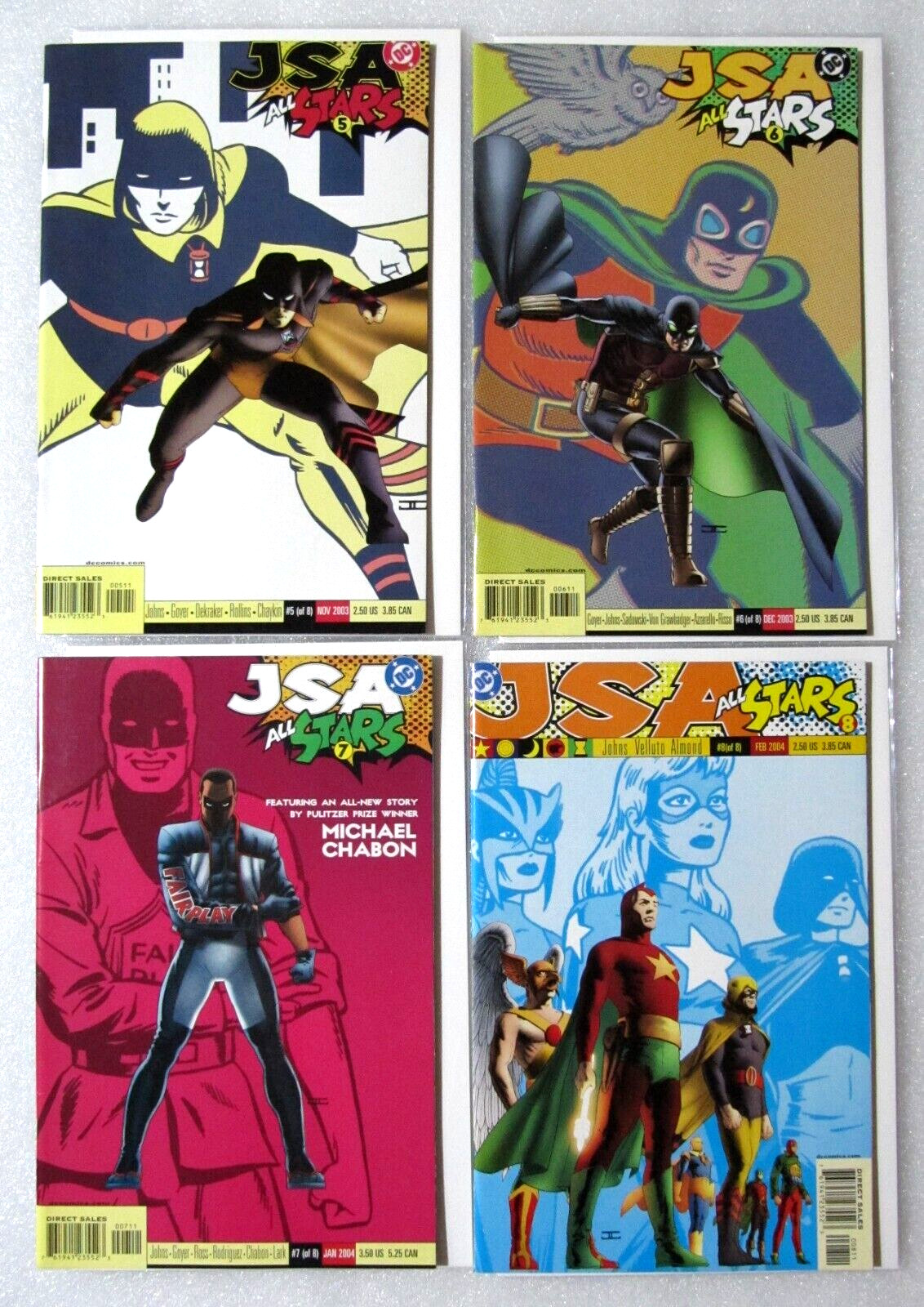 Lot of 4- JSA All Stars #5 #6 #7 #8 Justice Society DC Comic Geoff Johns Boarded Lot of 4- JSA All Stars #5 #6 #7 #8 Justice Society DC Comic Geoff Johns Boarded