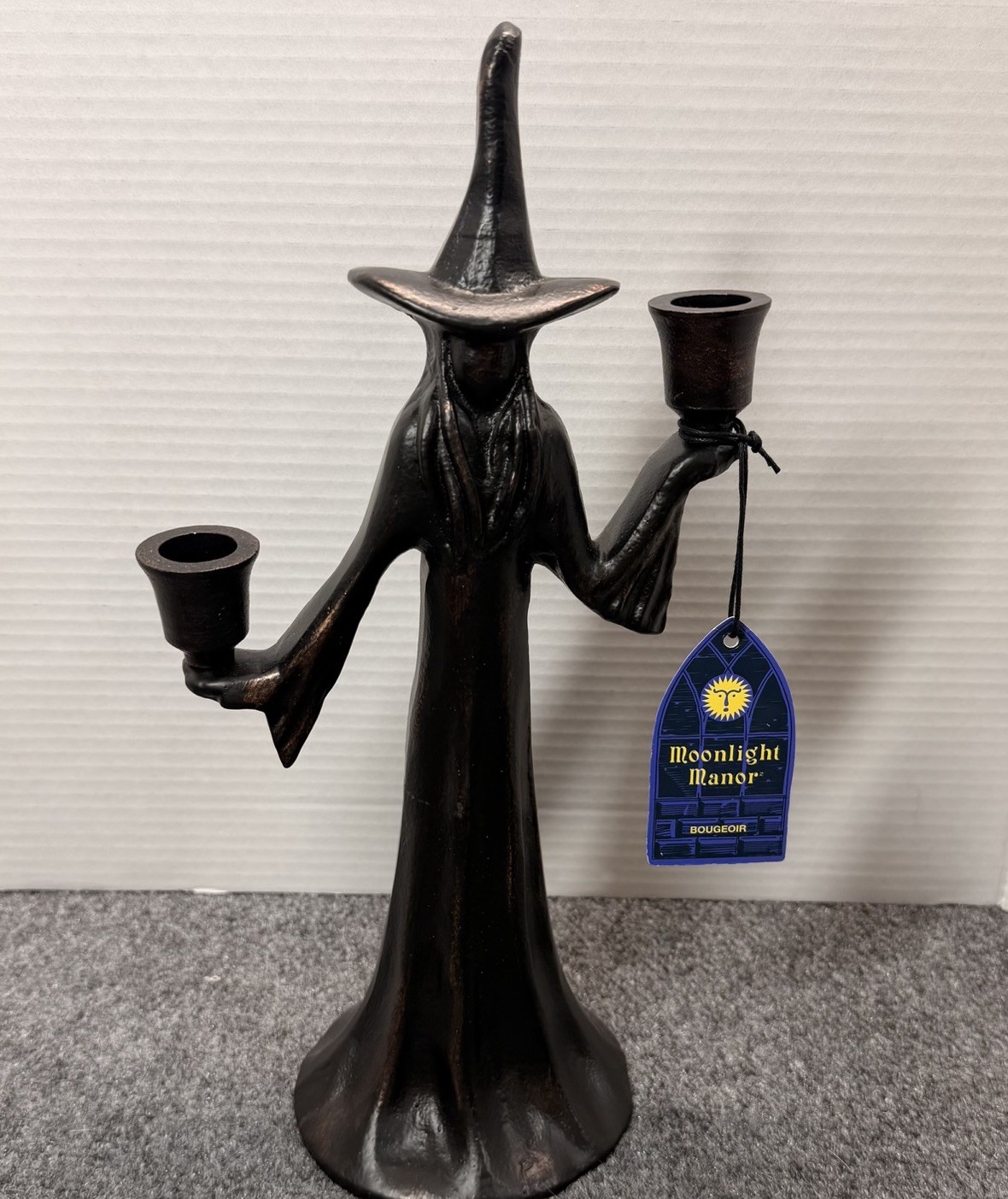 Moonlight Manor Witch Double Taper Candle Holder Halloween viral HTF PB dupe NEW Moonlight Manor Witch Double Taper Candle Holder Halloween viral HTF PB dupe NEW