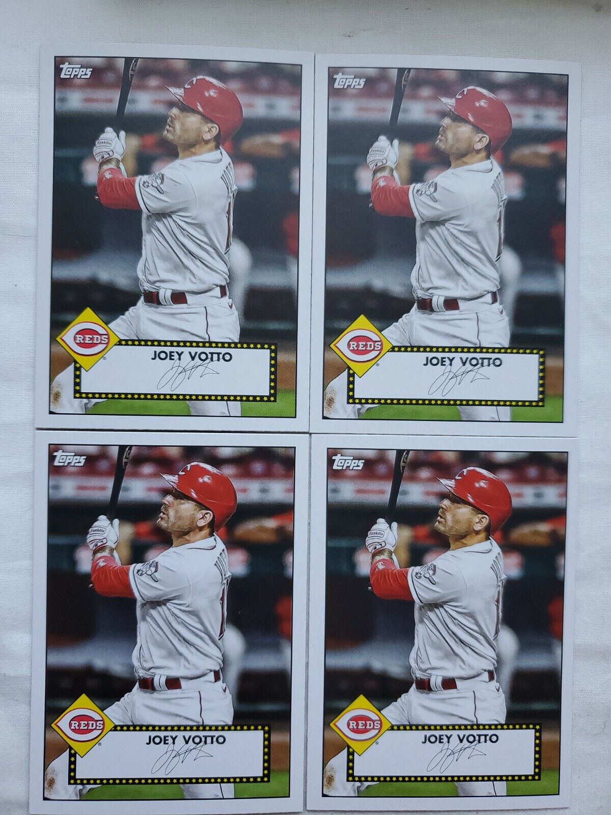 2021 Topps series 1 Joey Votto 4 Card lot.  #T5248