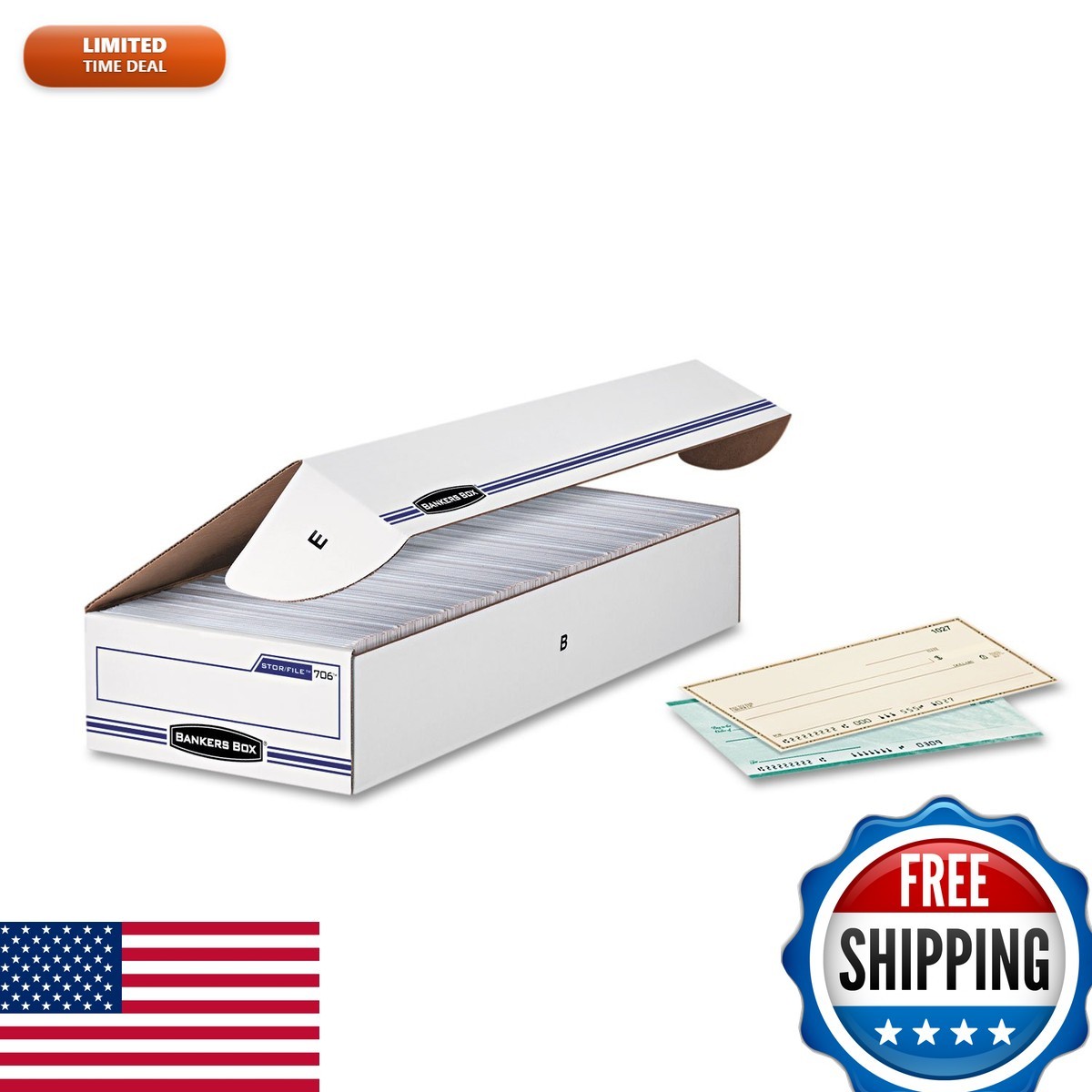 Bankers Box 00706 12-Pack Check and Form Storage Box 24x9x4 Flip-Top Lid Bankers Box 00706 12-Pack Check and Form Storage Box 24x9x4 Flip-Top Lid
