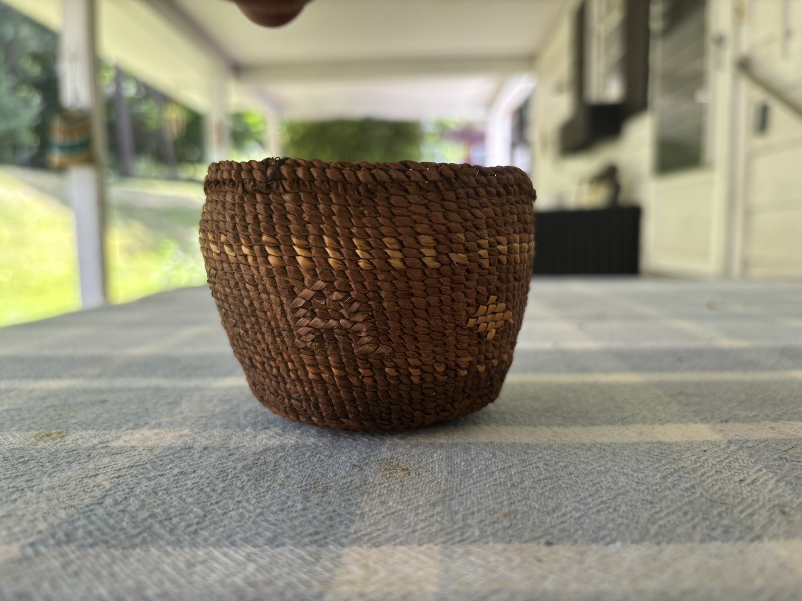 Fine Antique Twined Tsimshian Basket Fine Antique Twined Tsimshian Basket