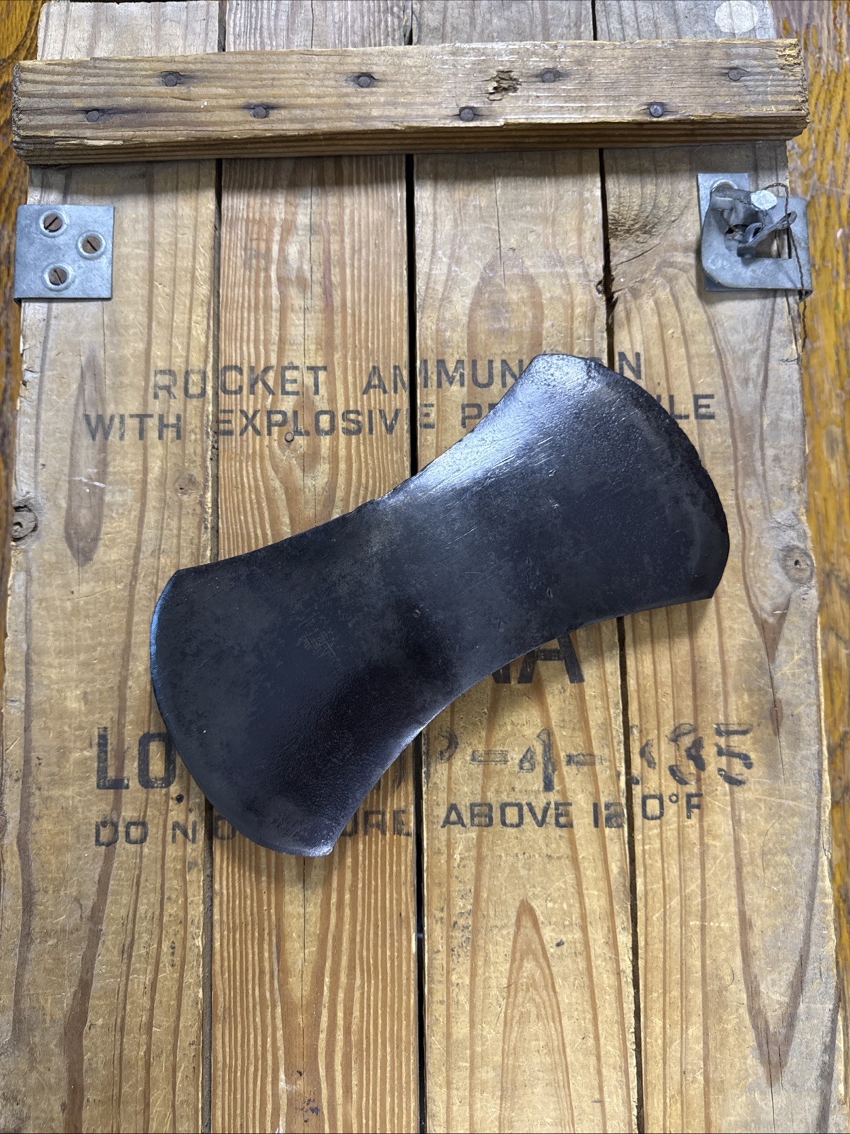 Vtg 5lb Plumb Double Bit Axe Head California Reversible Peeler Patina 4lb11.3oz