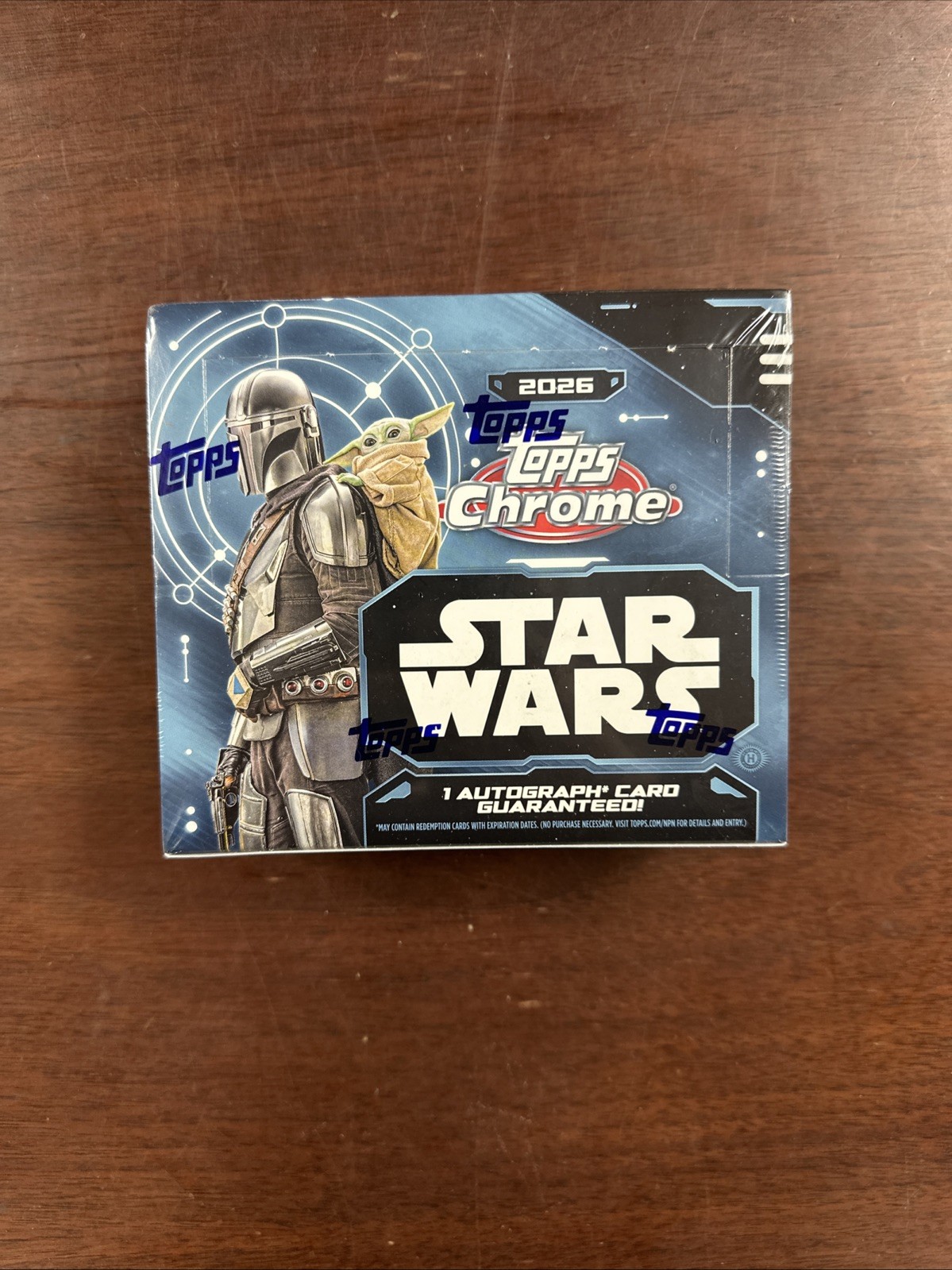 2026 TOPPS CHROME STAR WARS HOBBY BOX - FACTORY SEALED / BRAND NEW IN HAND 2026 TOPPS CHROME STAR WARS HOBBY BOX - FACTORY SEALED / BRAND NEW IN HAND