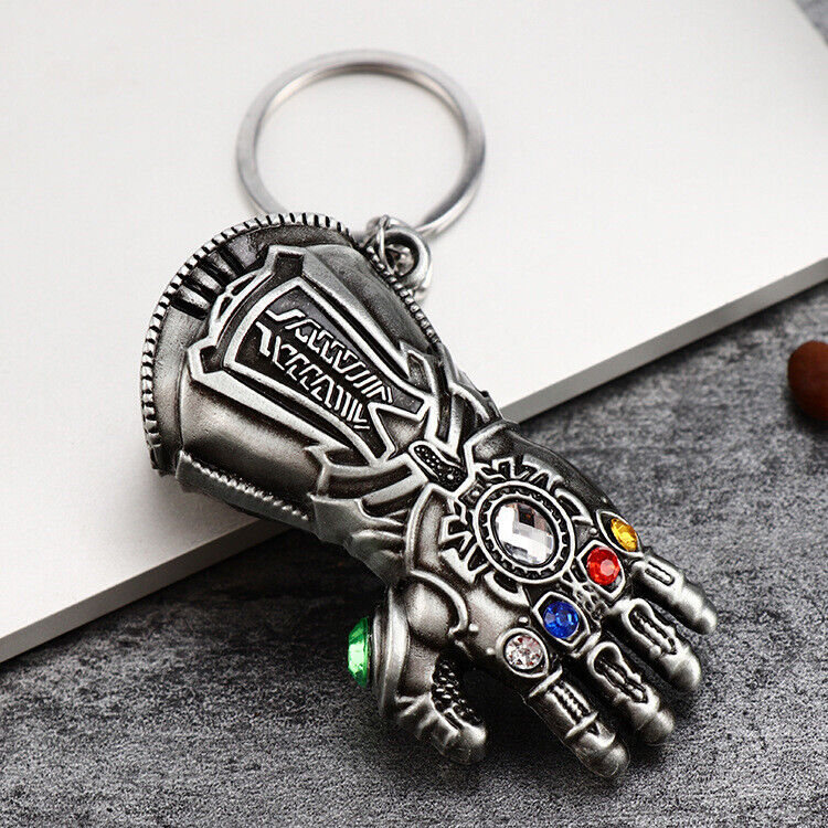 Marvel Thanos Infinity Gauntlet Gloves Keychains Chain Keyring Avenger Infinity 