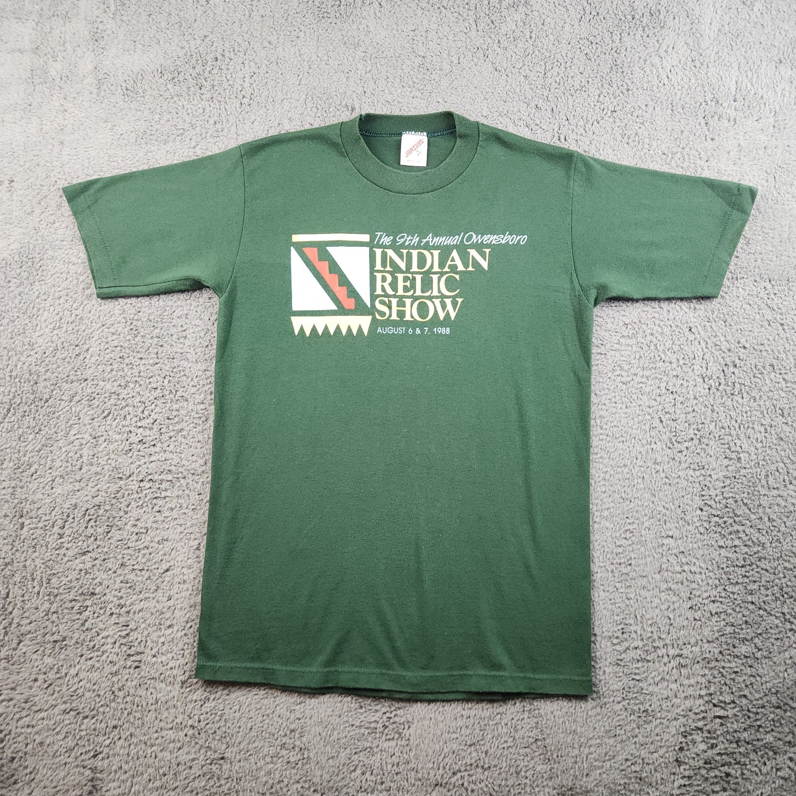 VTG 80's Kentucky Indian Relic Prehistoric Artifact Show Men's Medium USA Made