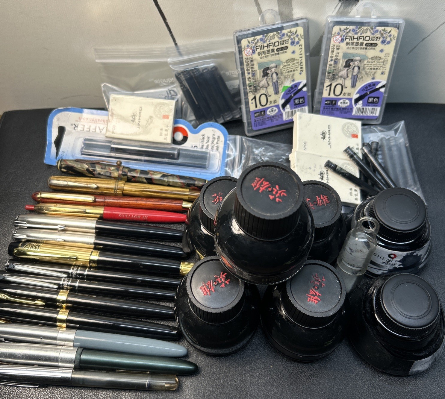 Vtg Lot 14 Vtg FOUNTAIN PENS Sheaffer HERO Wearever Arnold + Several Ink Refills Vtg Lot 14 Vtg FOUNTAIN PENS Sheaffer HERO Wearever Arnold + Several Ink Refills