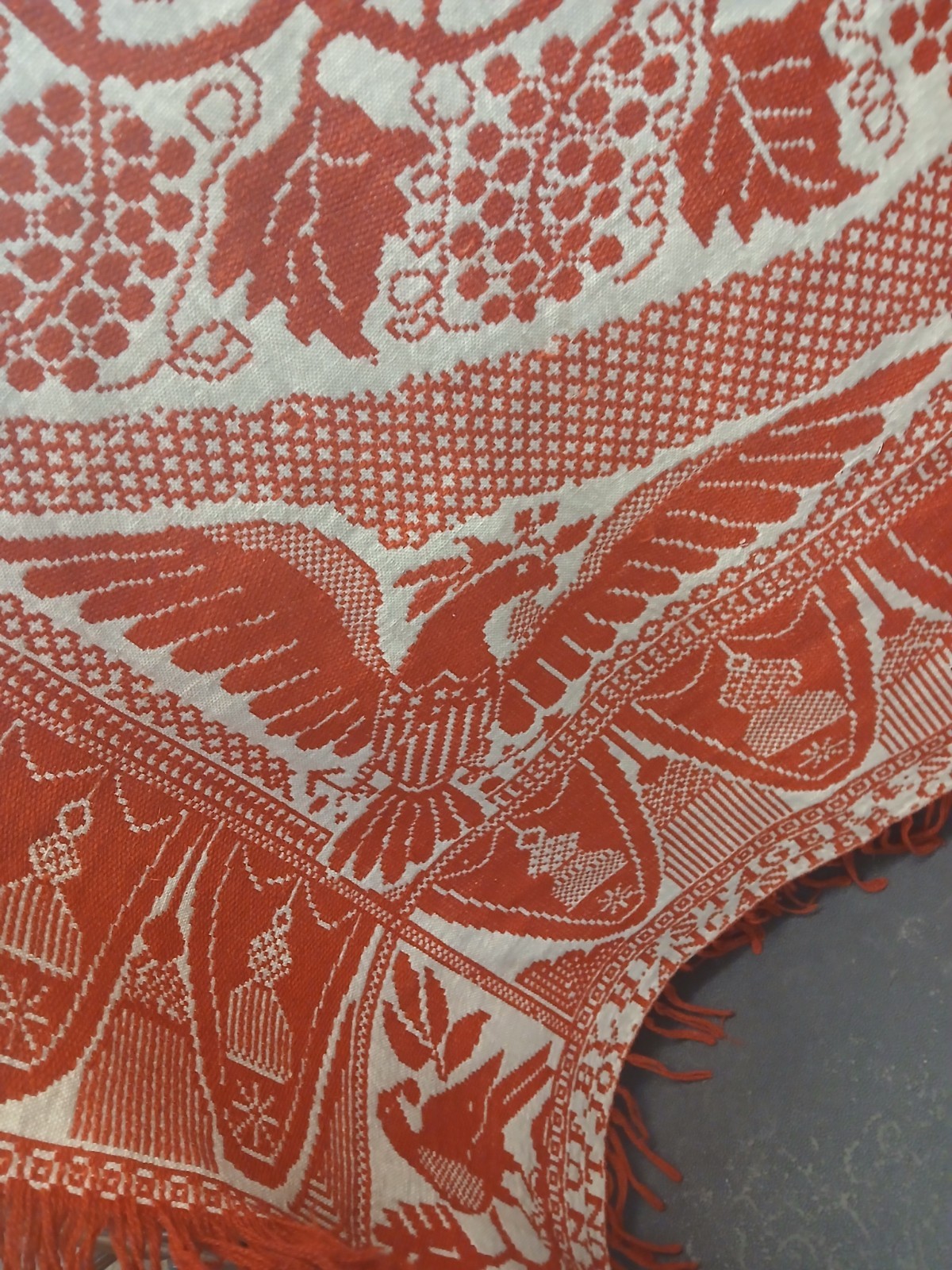 Antique Henry F. Stager Lancaster County PA. Woven Coverlet, Victorian Era Antique Henry F. Stager Lancaster County PA. Woven Coverlet, Victorian Era