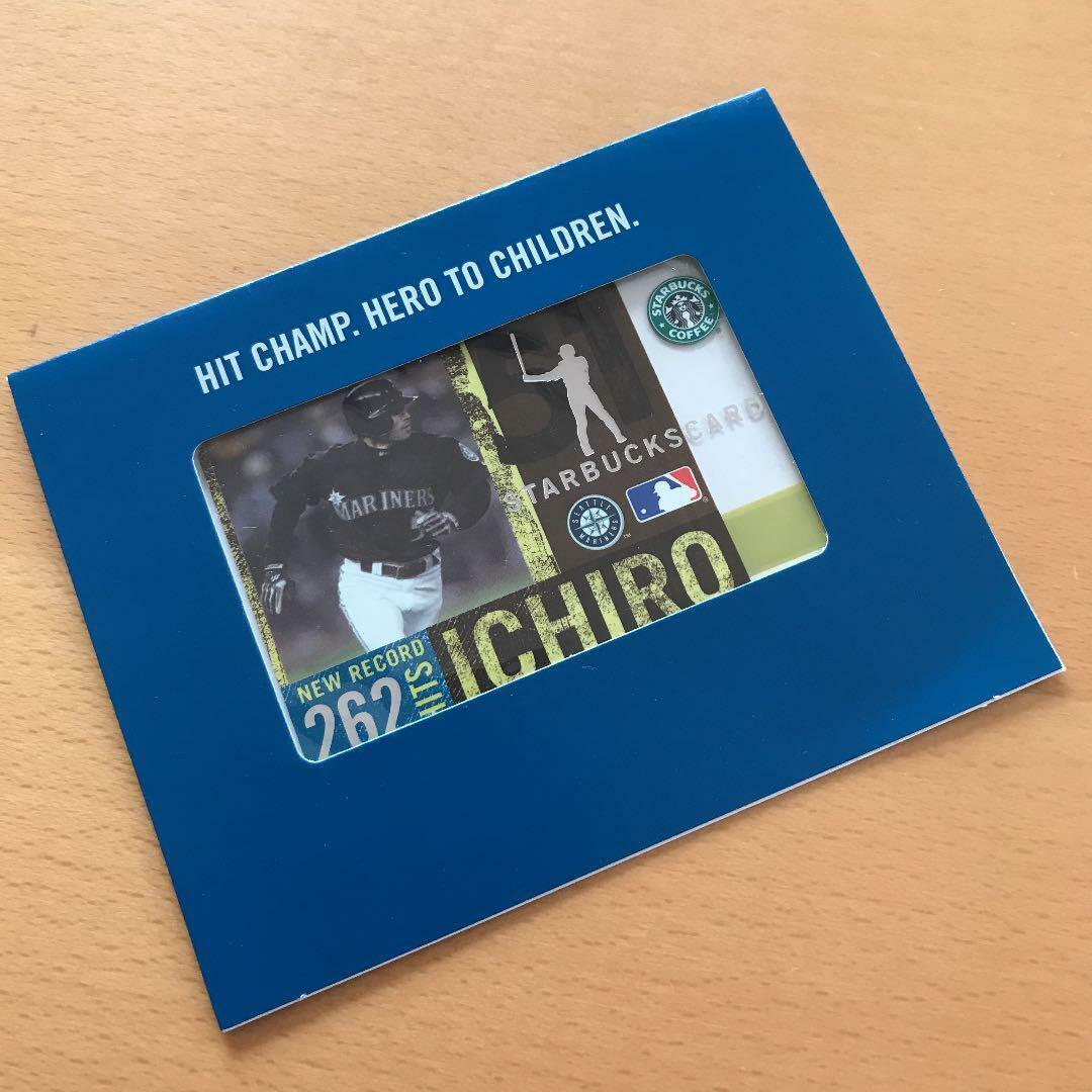 Starbucks Card 2005 ICHIRO MLB 262 Hits Commemorate Limited Pin Intact JAPAN