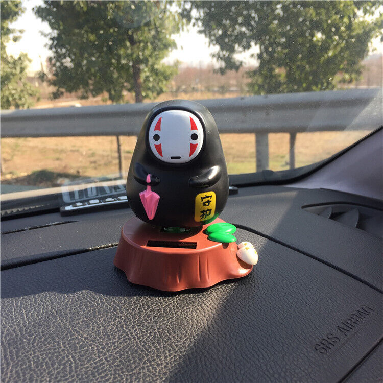 New Spirited Away Dancing Anime Bobble Head Solar Powered Inspired on No Face