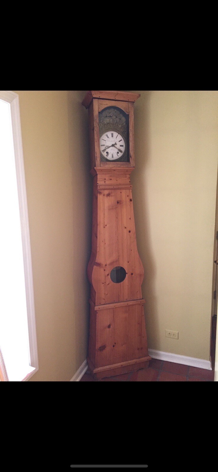Antique Grandfather Clock 1800-1820 French-Made Antique Grandfather Clock 1800-1820 French-Made
