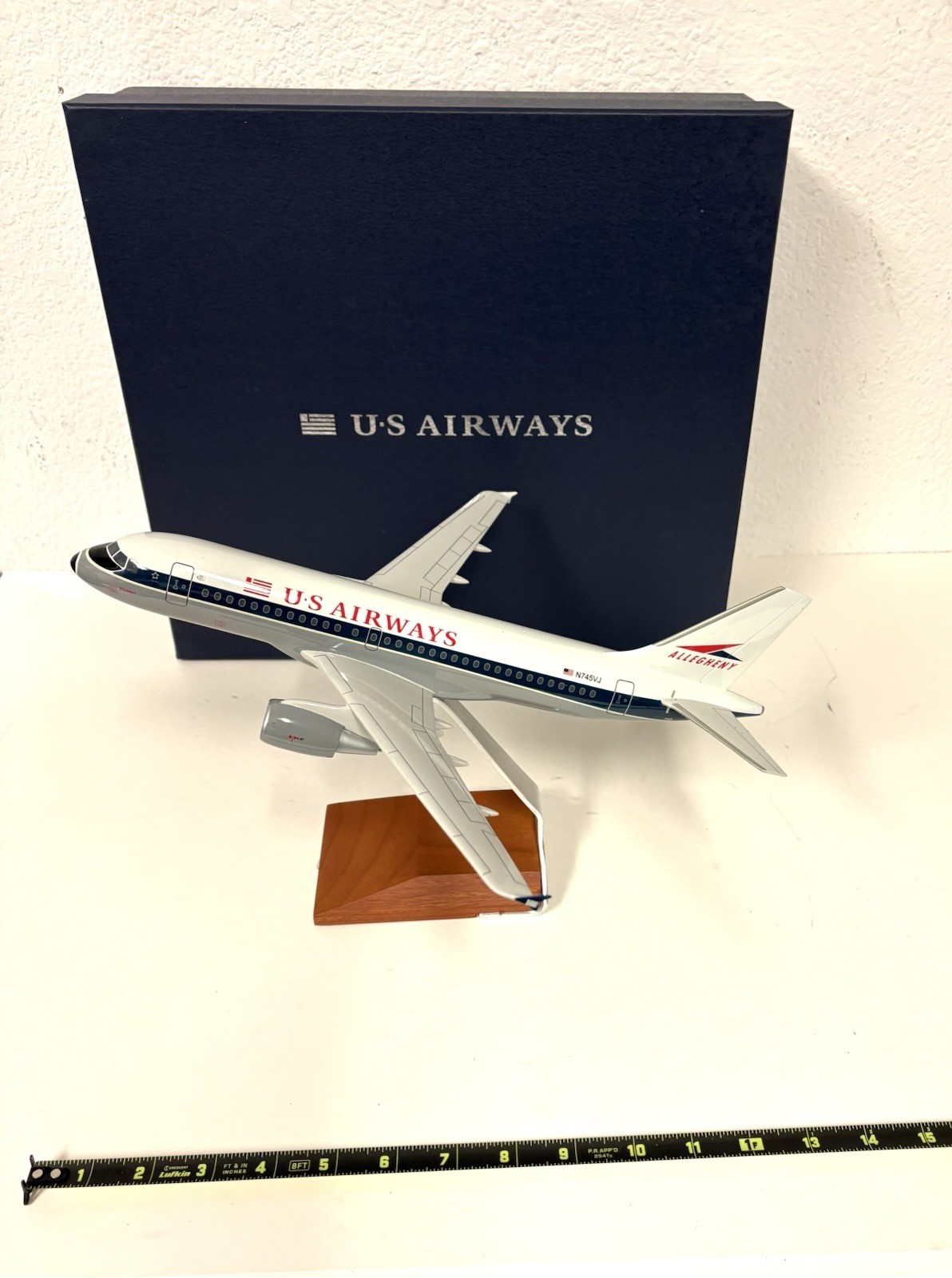 US Airways Allegheny - 1:100 Scale Collectible Desktop Models Plane NEW N745VJ US Airways Allegheny - 1:100 Scale Collectible Desktop Models Plane NEW N745VJ