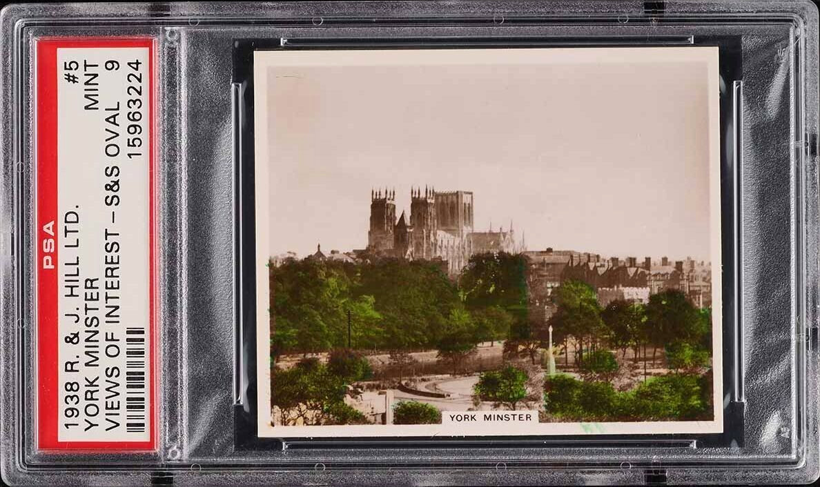 1938 PSA 9 Pop 1 York Minster #5 - R & J Hill S&S Oval VIEWS OF INTEREST 1938 PSA 9 Pop 1 York Minster #5 - R & J Hill S&S Oval VIEWS OF INTEREST