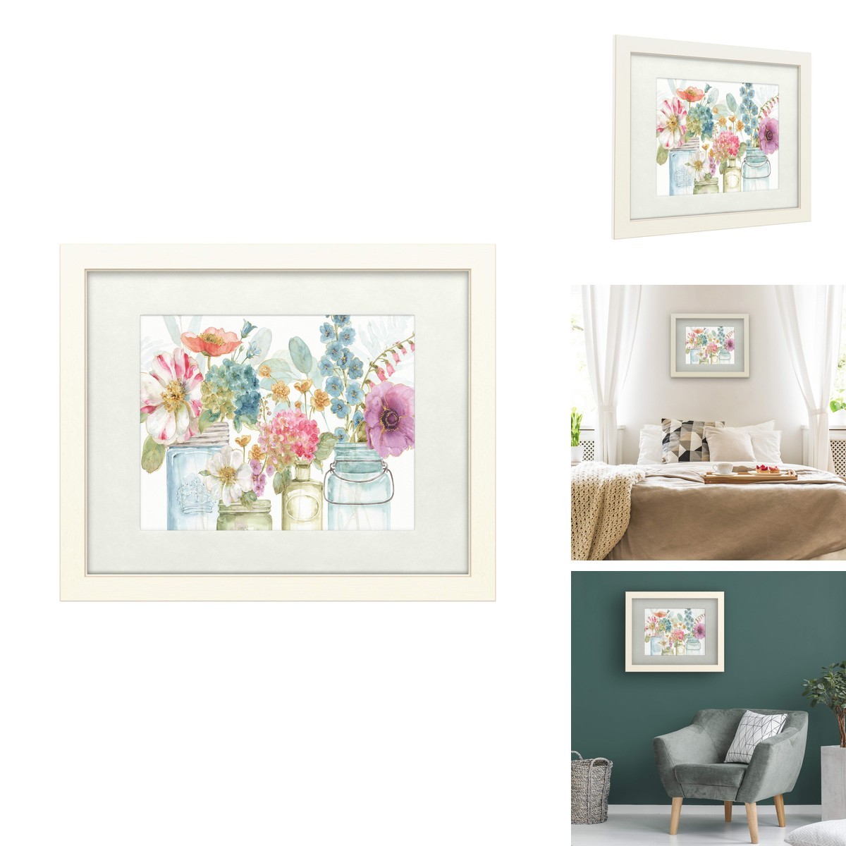 Trademark Fine Art Rainbow Seeds Flowers X White Matted Frame Lisa Audit 16x20 Trademark Fine Art Rainbow Seeds Flowers X White Matted Frame Lisa Audit 16x20