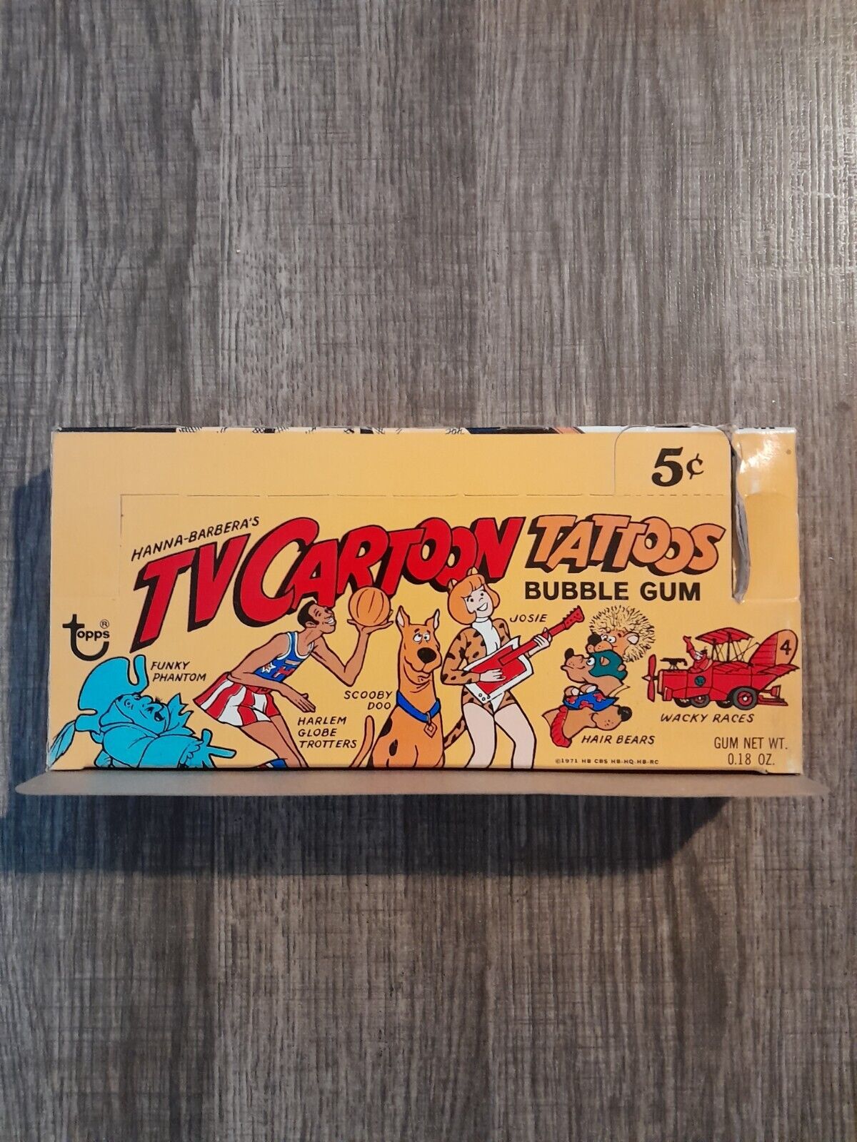 1971 Topps TV Cartoons Box 24 Mint Packs