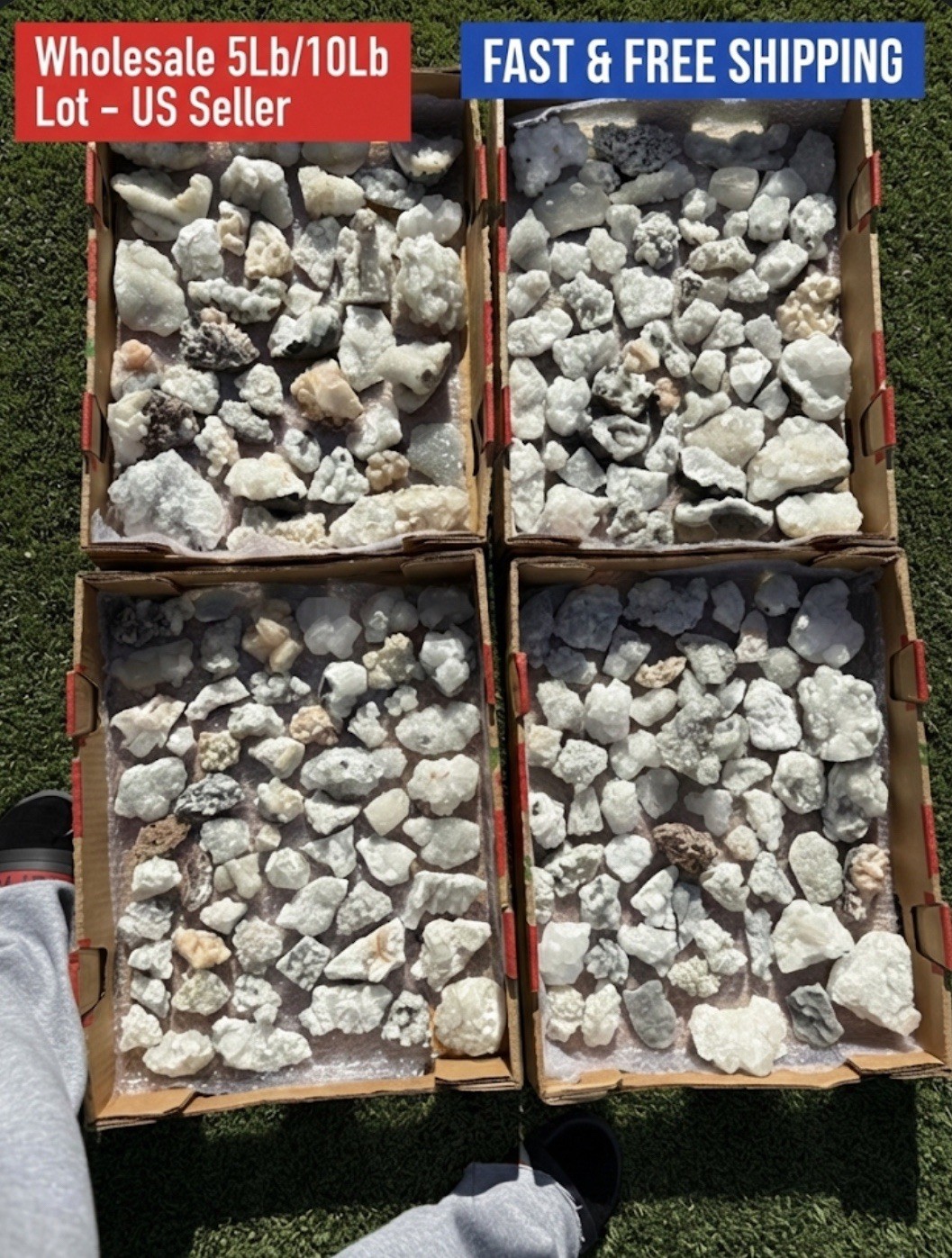 Wholesale Lot: Natural Apophyllite Stilbite-5Lb/10Lb - US Seller Wholesale Lot: Natural Apophyllite Stilbite-5Lb/10Lb - US Seller